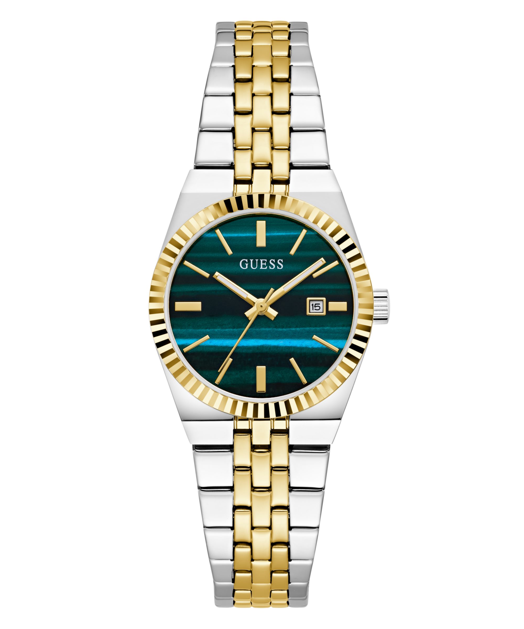 Guess Quarzuhr VERA GW1102L3, Armbanduhr, Damenuhr, Edelstahlarmband, analog, Tag