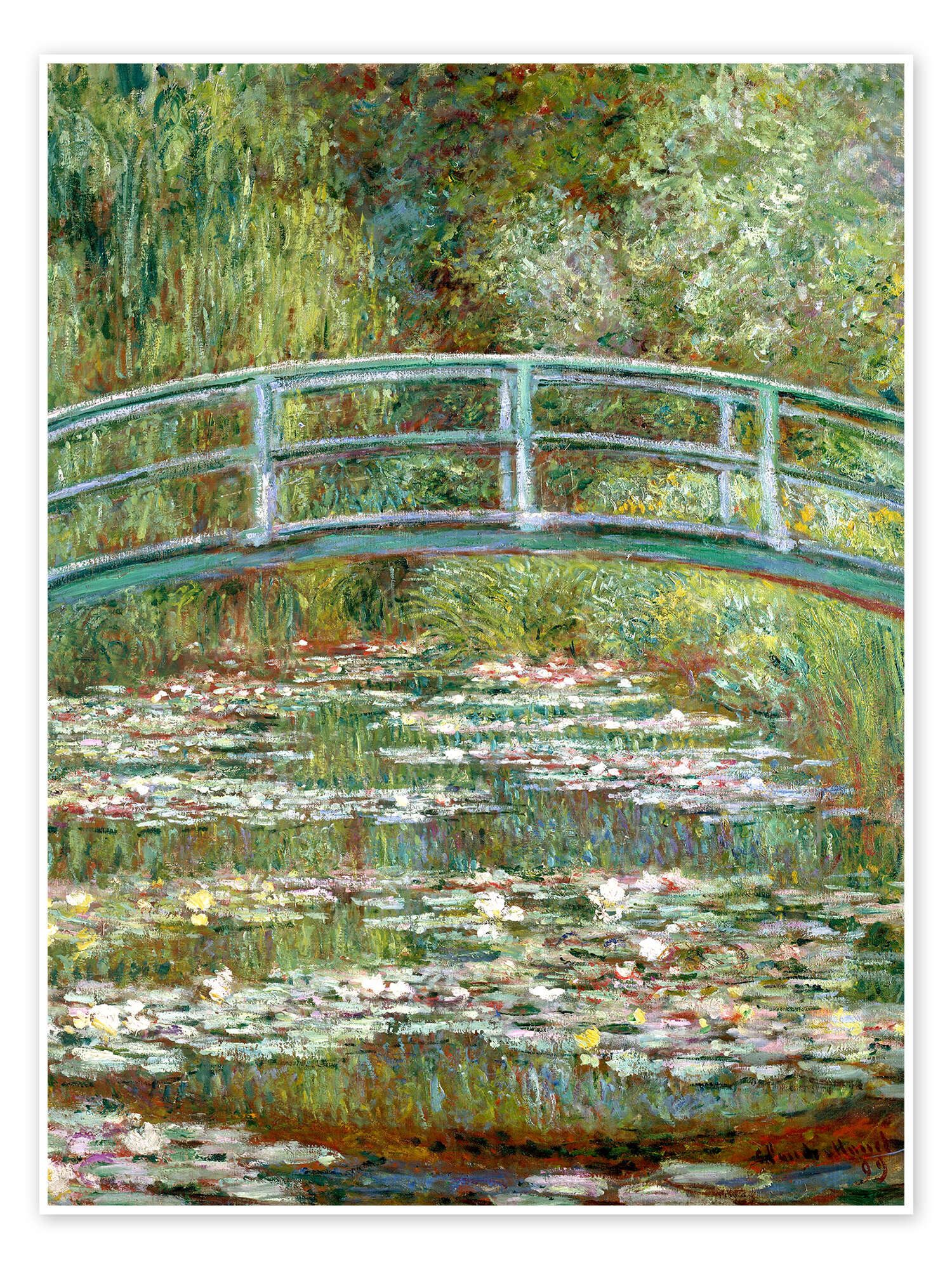 Posterlounge Wandbild Brücke über einen Seerosenteich, Claude Monet, erhält günstig online kaufen