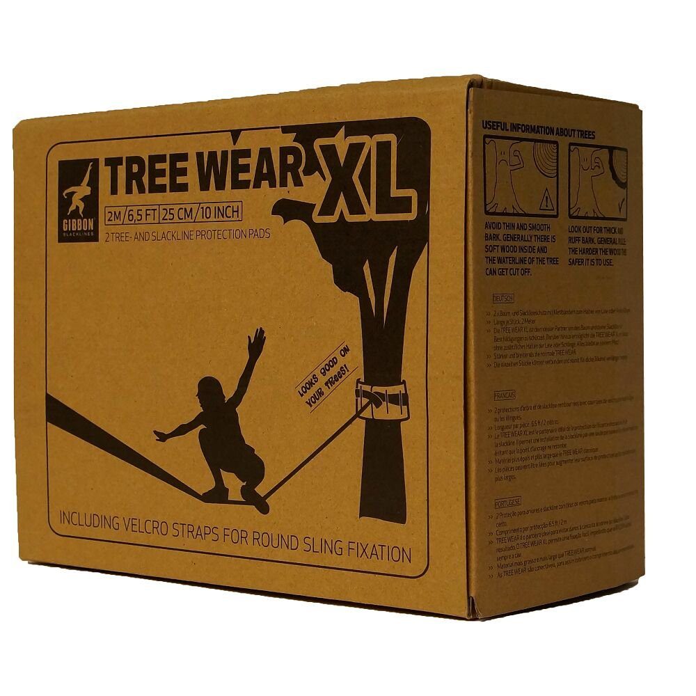 Gibbon Slackline Slackline-Baumschoner für Slackline Treewear XL, Schützt Baum und Slackline wirksam vor Beschädigungen