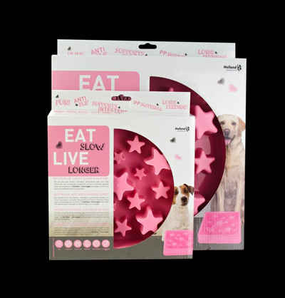 EAT SLOW LIVE LONGER Napf »Eat Slow Live Longer Star Pink S«, Kunststoff