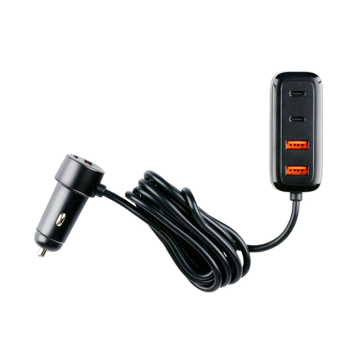 Dunlop Dunlop USB Autoladegerät - 6 Ports - Schnellladegerät QC 18W & PD 30W USB-Ladegerät