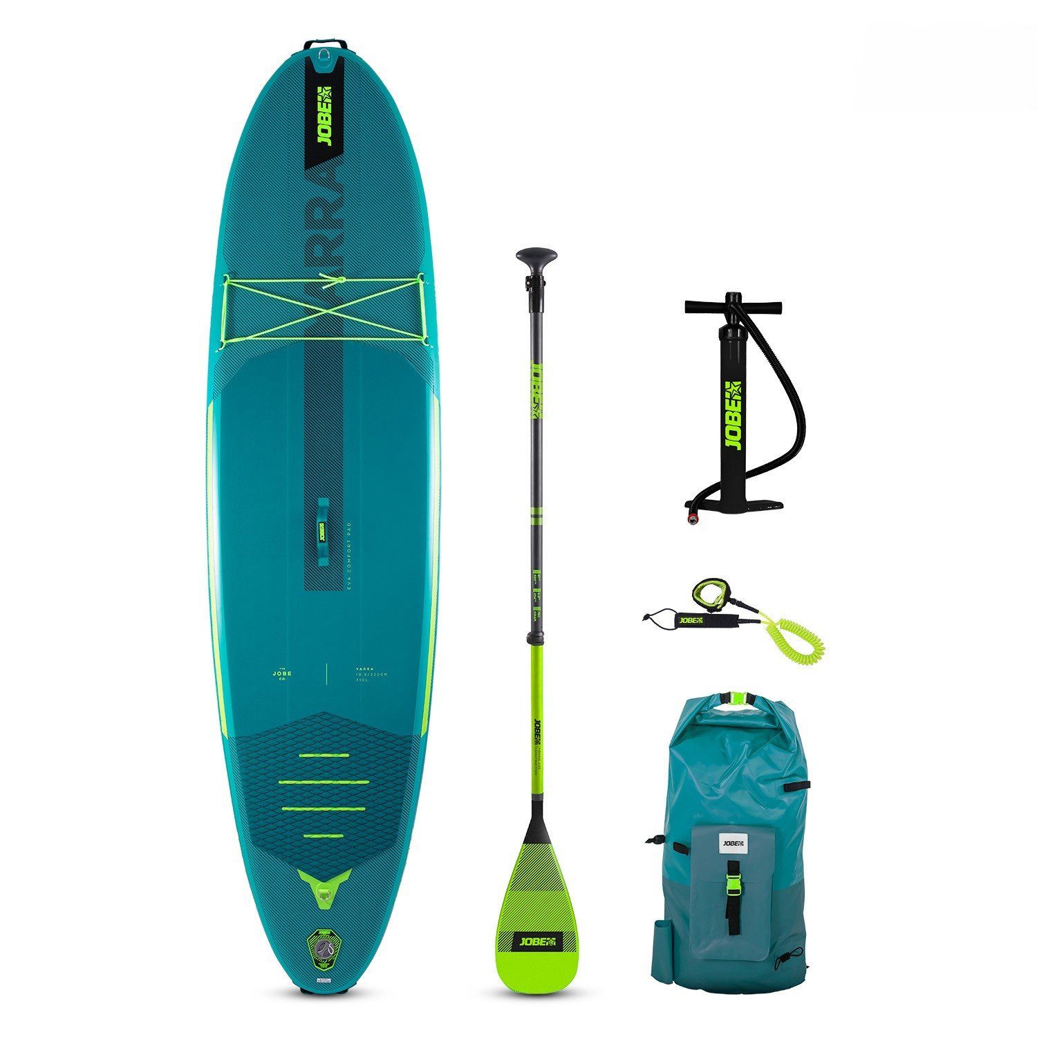 SUP-Board Jobe YARRA SUP Board 10.6 Package Stand up Paddle mit Fiberglas