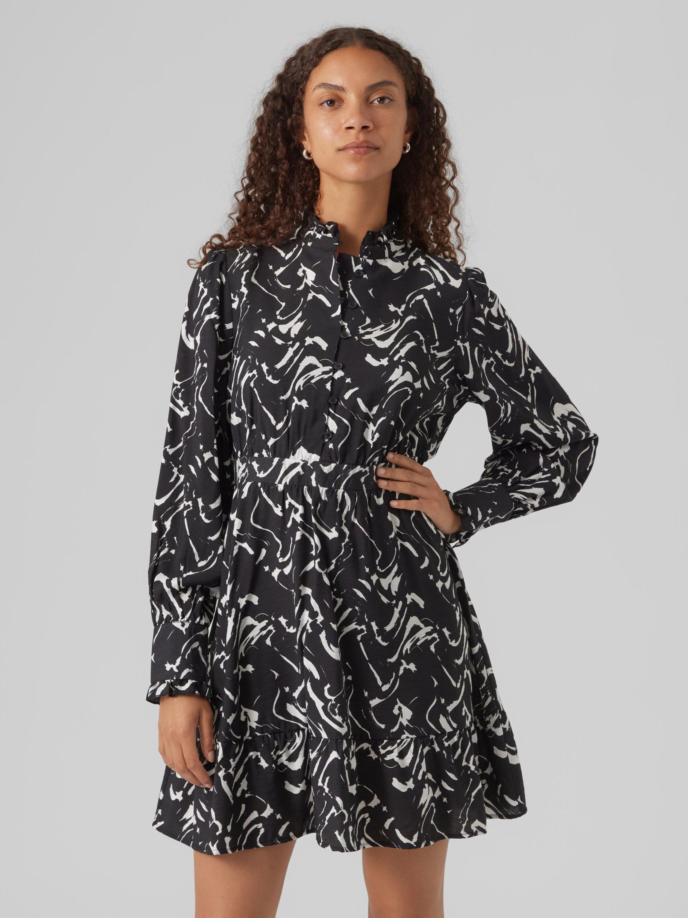 Vero Moda Blusenkleid Cia (1-tlg) Drapiert/gerafft günstig online kaufen