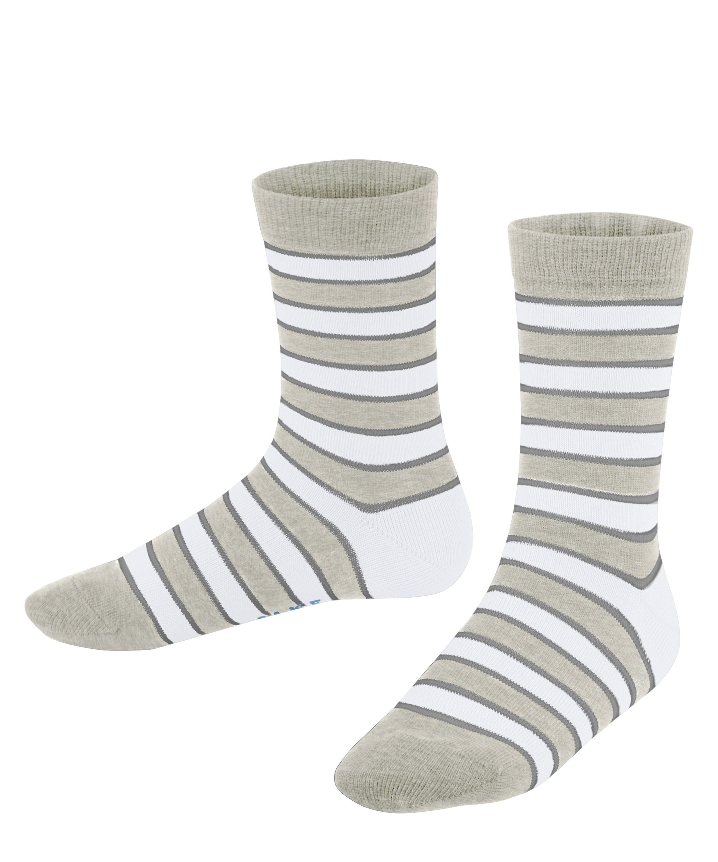 FALKE Socken Simple Stripes (1-Paar) storm grey (3820)