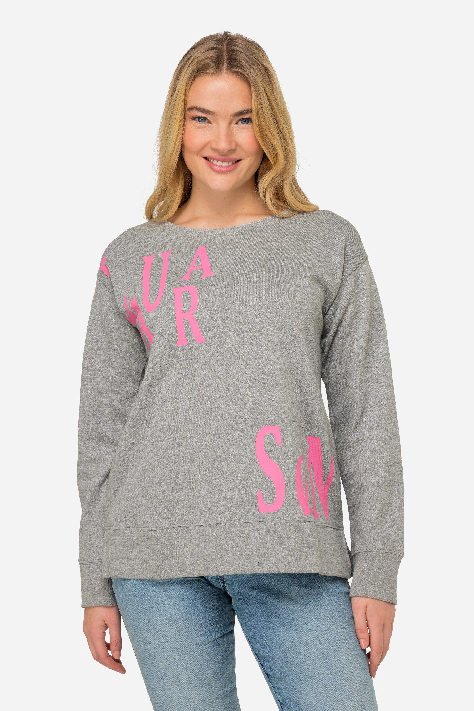 Laurasøn Sweatshirt Sweatshirt oversized Patchlook mit günstig online kaufen