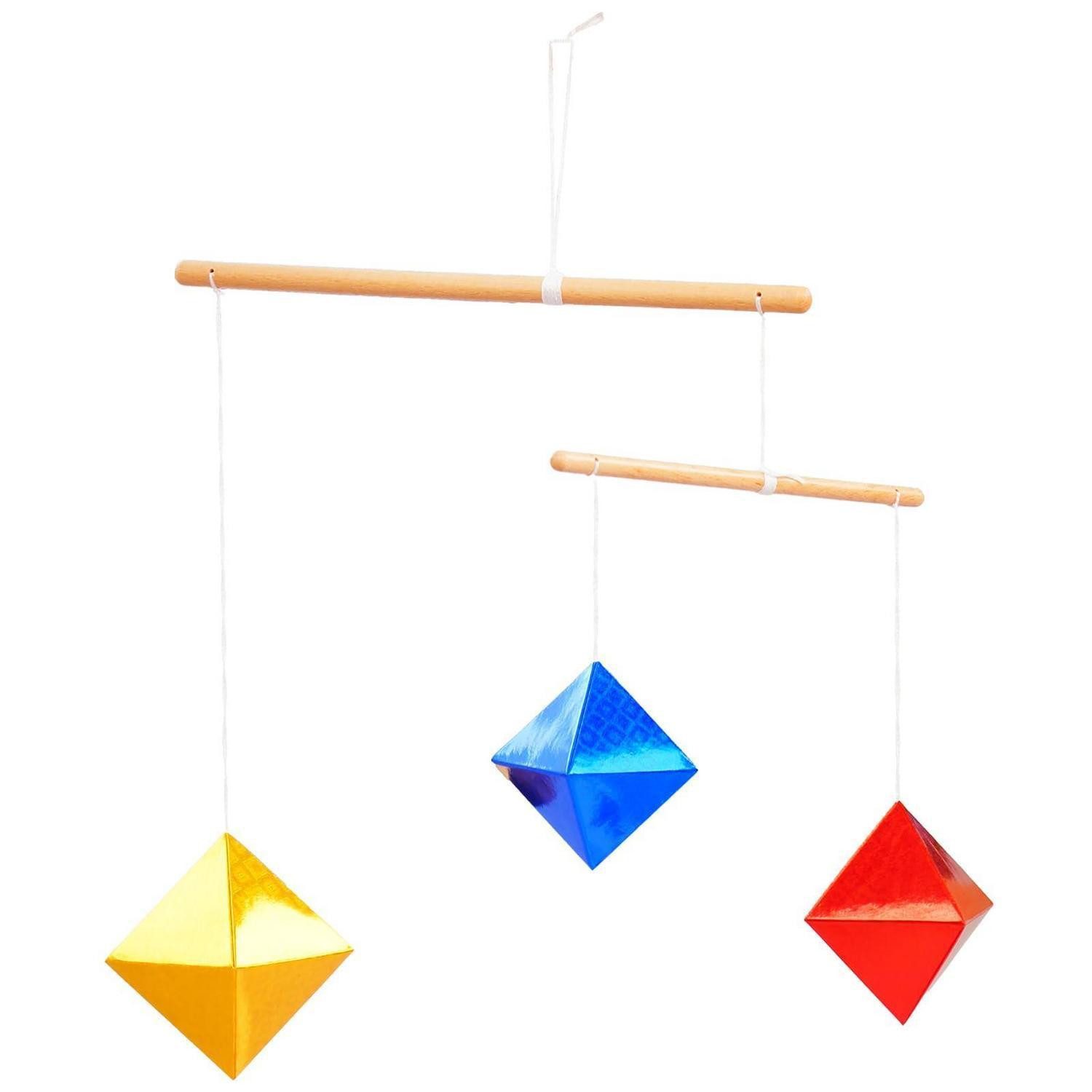 LuxusKollektion Mobile Mobile Montessori Oktaeder Holzstab Oktaeder in verschiedenen Größen