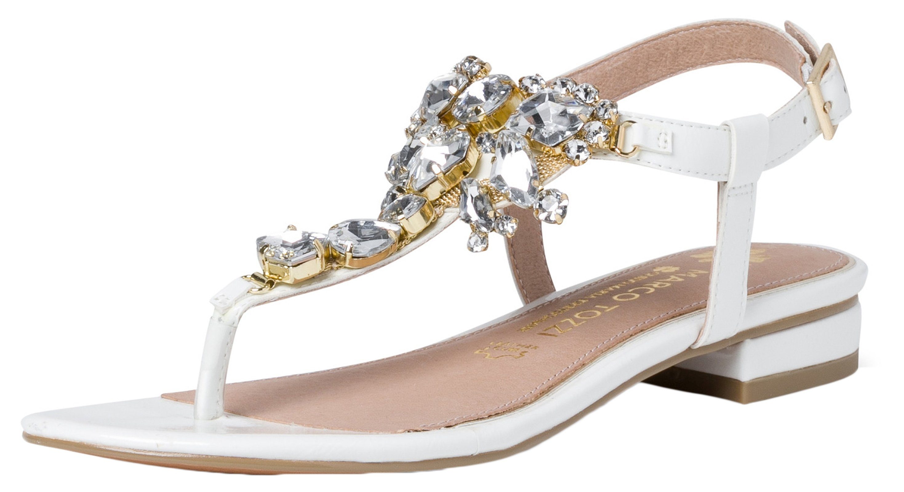 MARCO TOZZI 2-88101-28 123 White Patent Sandale