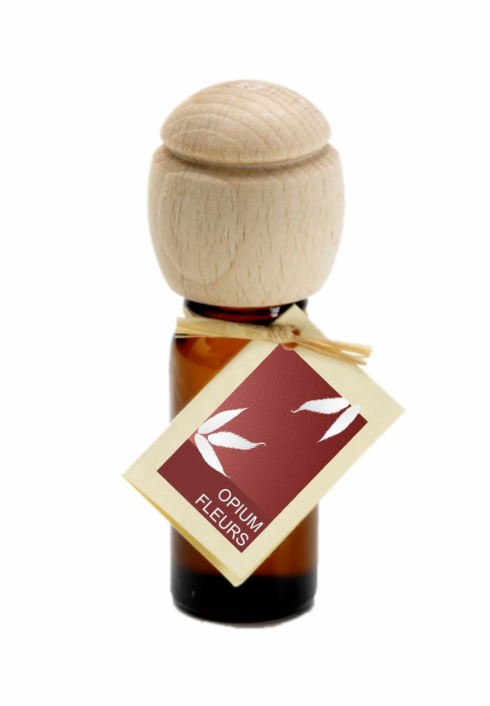 Traumduft-Manufaktur Duftöl Opium Fleurs (1-St), Piccolino Duftöl Raumduft mit Buchenholzkopf Naturöl 10 ml