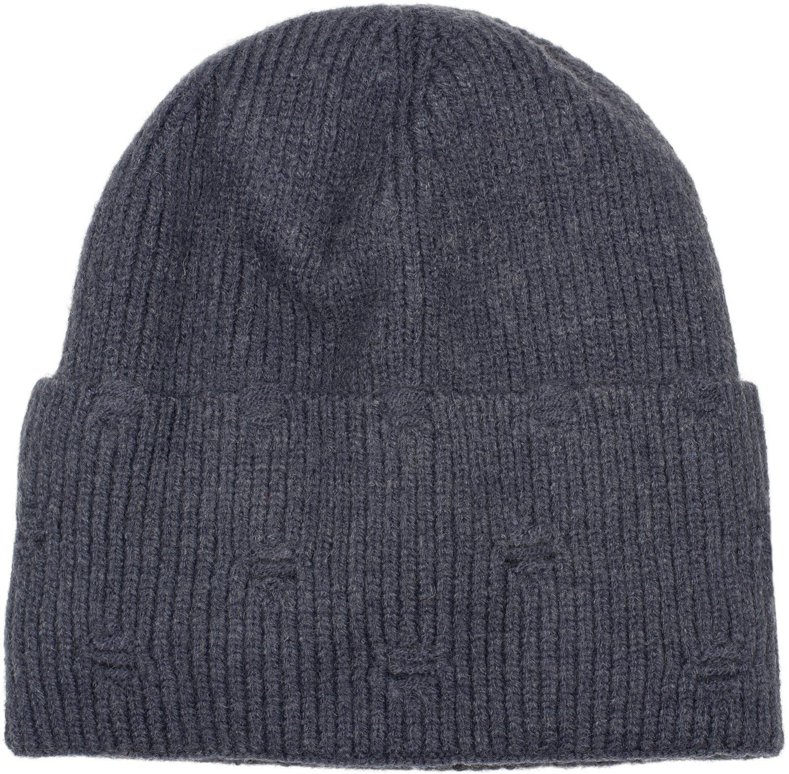 Strickmütze Strickmütze mit Rippenmuster und Rissen