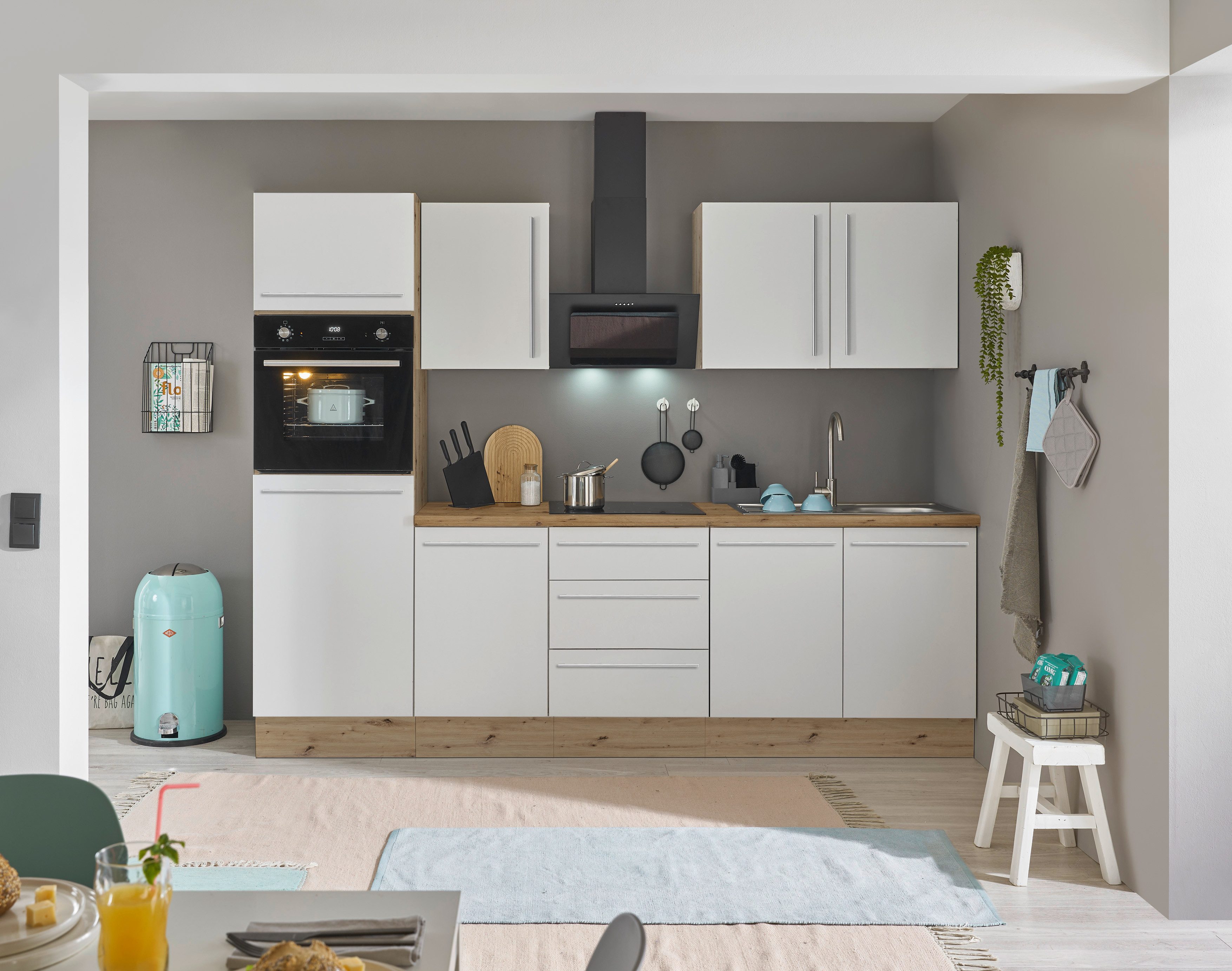 KOCHSTATION Küchenzeile Florida, Breite 270 cm, günstig online kaufen