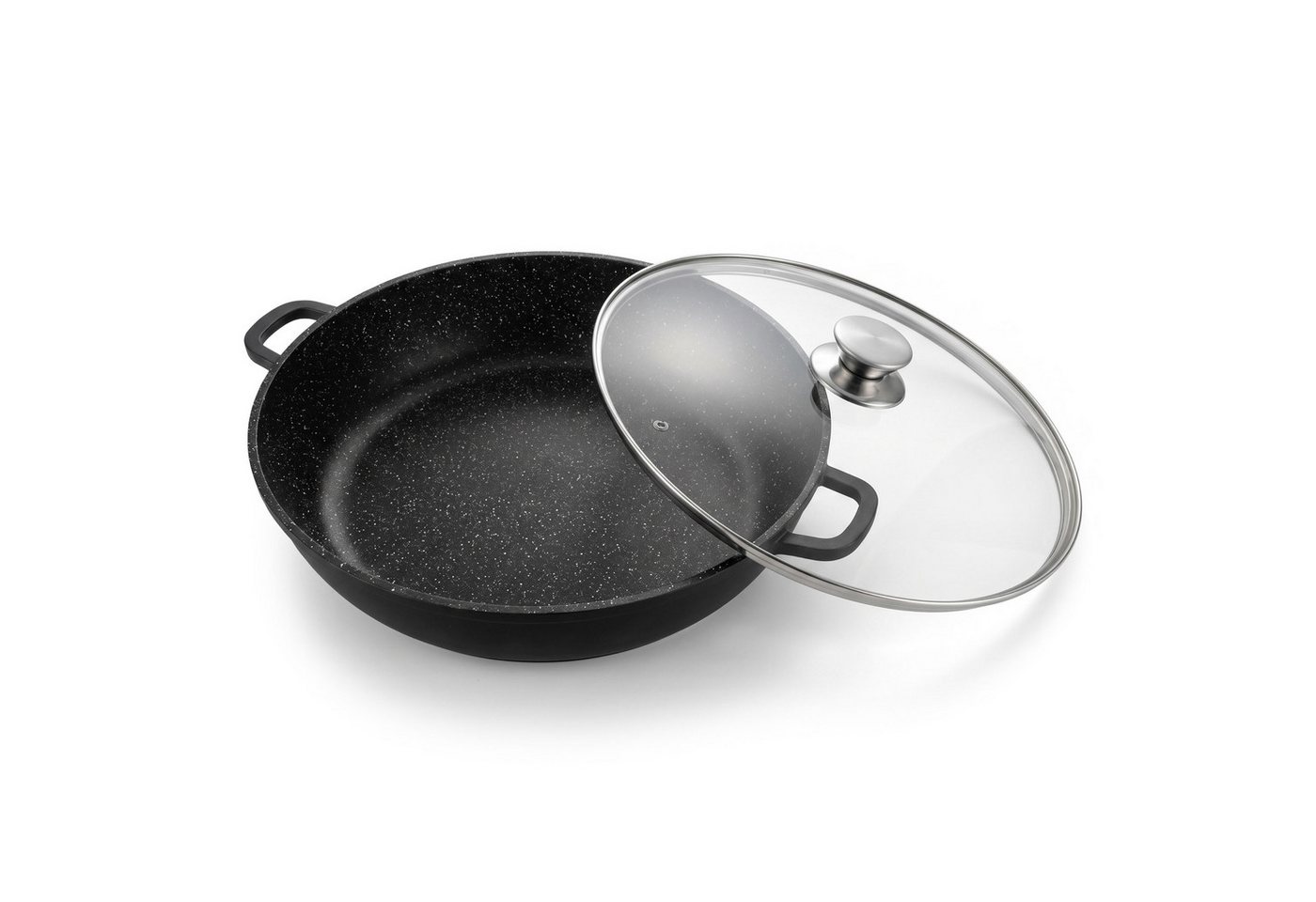 Cheffinger Servierpfanne 32 cm Bräter Bratpfanne Servierpfanne Schmorpfanne, Induktion