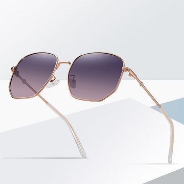 AquaBreeze Sonnenbrille Sonnenbrille Herren Polarisiert Pilotenbrille (Klassische Retro Fliegerbrille) Damen Unisex Verspiegelt Metallrahmen Fahrerbrille