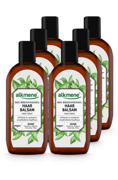 alkmene Haarwasser 6x Haarbalsam mit Bio Brennnessel - Haarwasser für feines Haar, 6-tlg.
