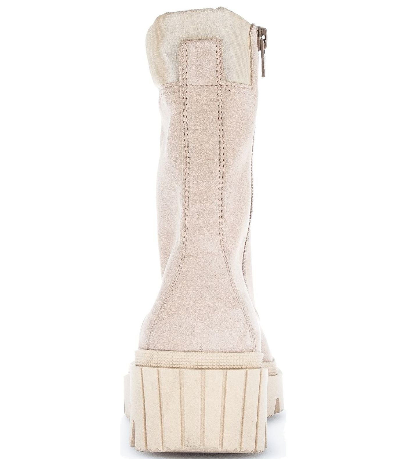 Veloursleder/Textil 12) Stiefelette Schnürstiefelette / Gabor (desert Beige