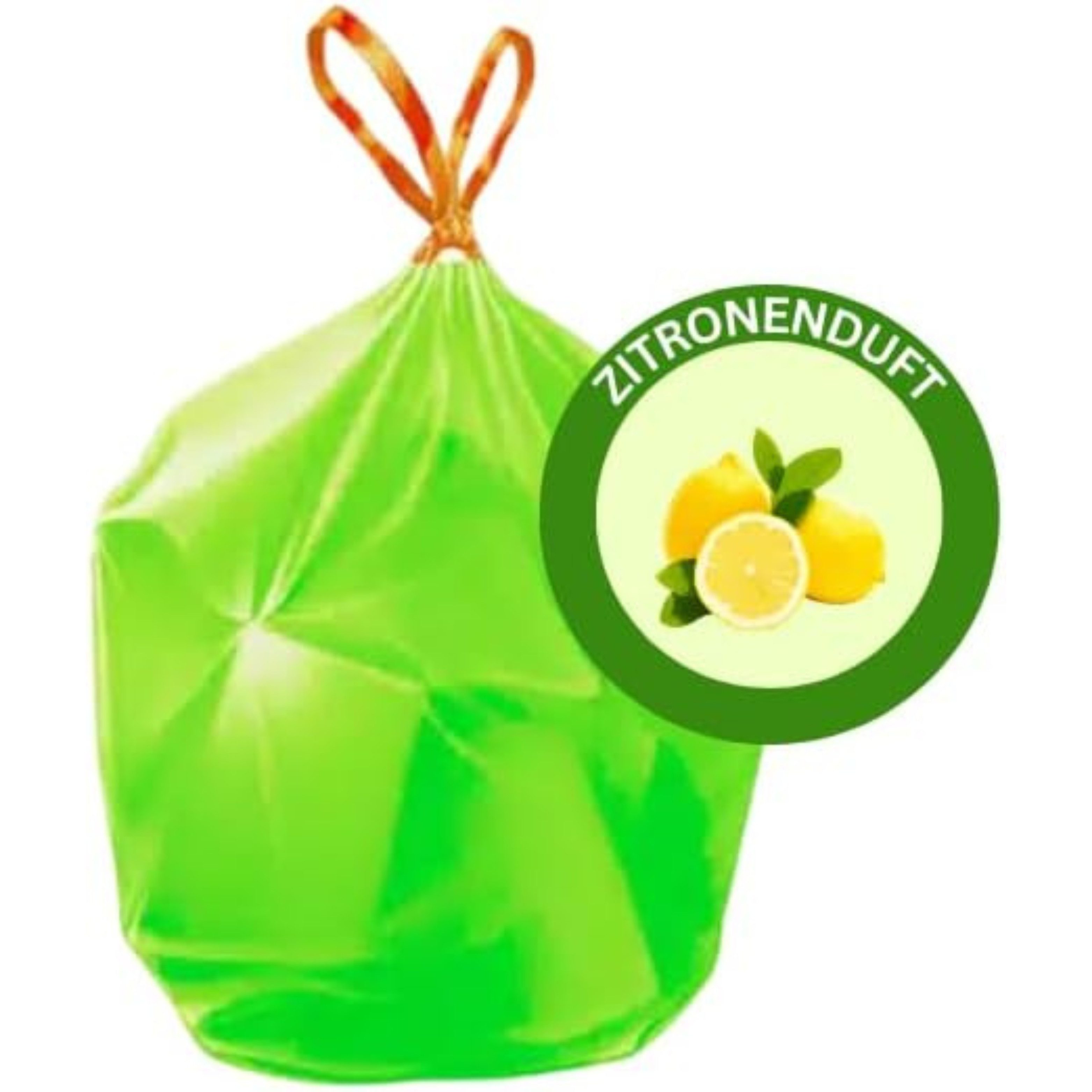 Migros Müllbeutel Müllbeutel Allzweckbeutel mit Zugband 20L - Frischer Zitrondenduft, 3 Rollen