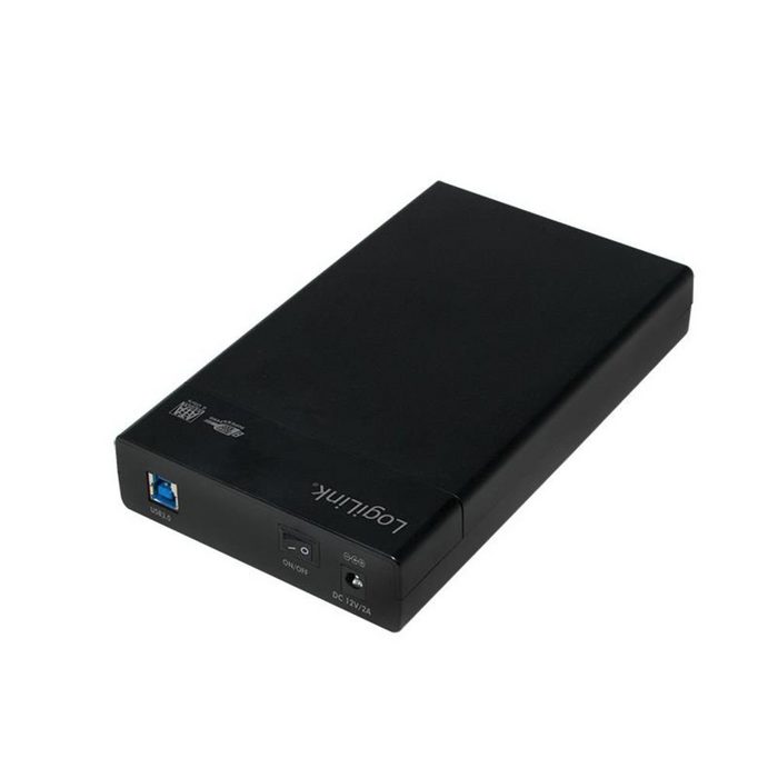 LogiLink Festplatten-Gehäuse USB 3.0 HDD Gehäuse für 3 5" SATA HDD Schwarz