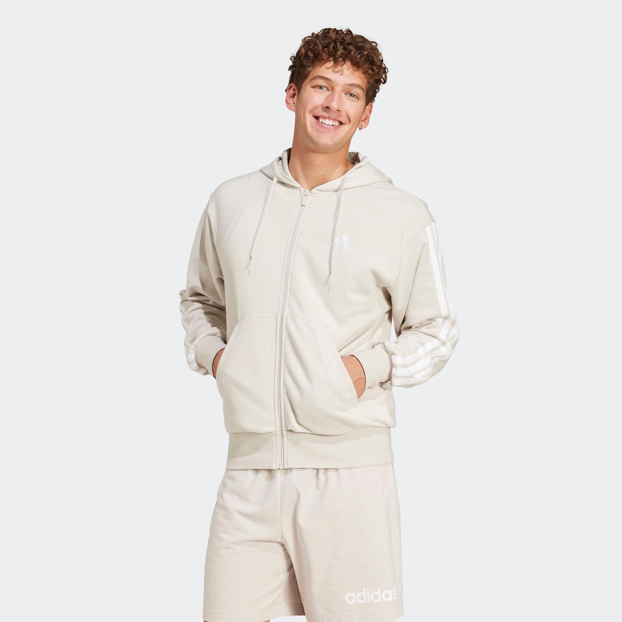 adidas Sportswear Kapuzensweatshirt ESSENTIALS 3-STREIFEN FRENCH TERRY