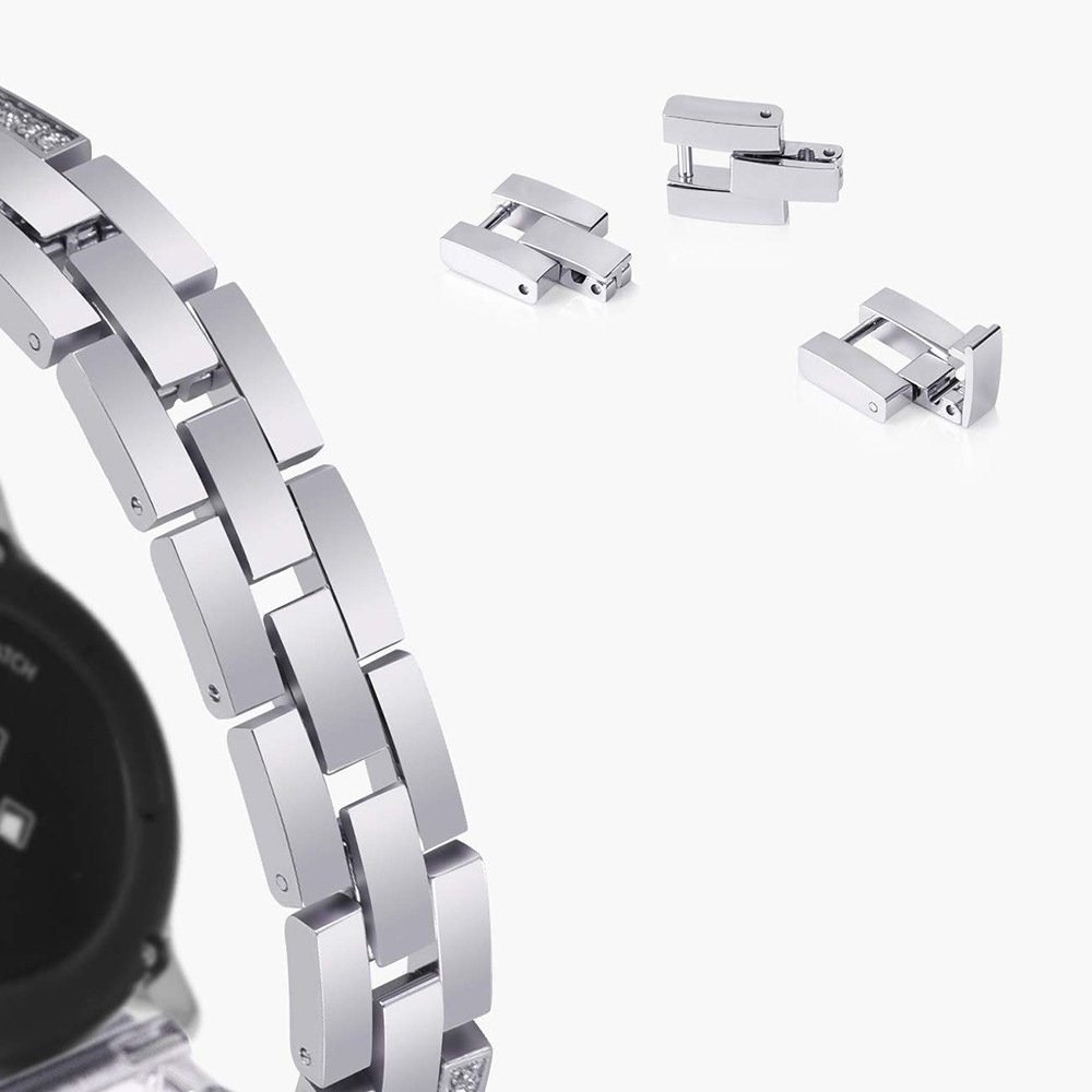Kompatibel FELIXLEO Pro, Armband mit 6/5/5 Uhrenarmband Watch Galaxy Samsung Silber