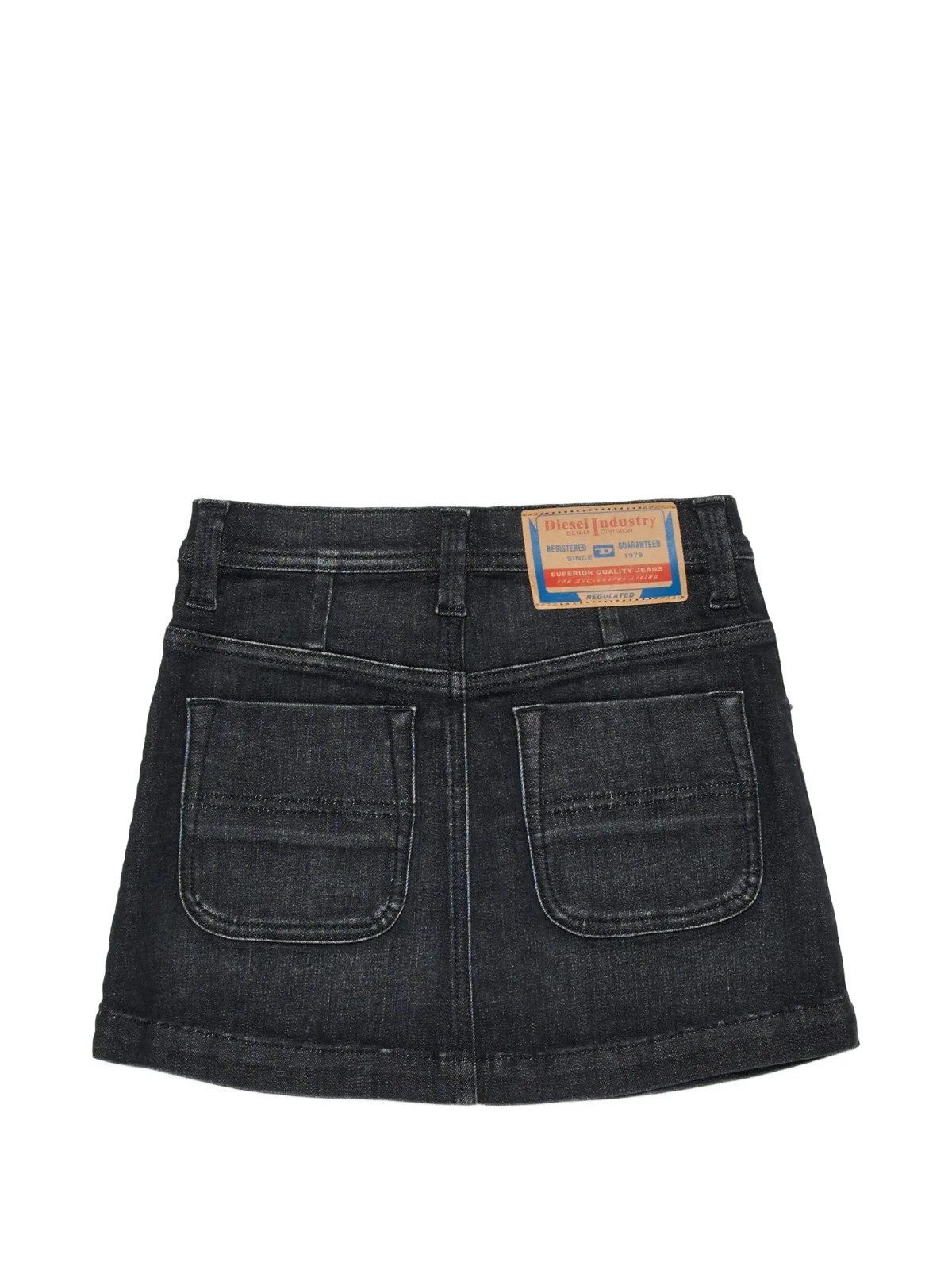 Diesel Jeansrock Diesel Kinder Röcke, Diesel Jeans Kinder Gealbus Röcke, Schwarz 5-Pocket Style, in Unifarbe