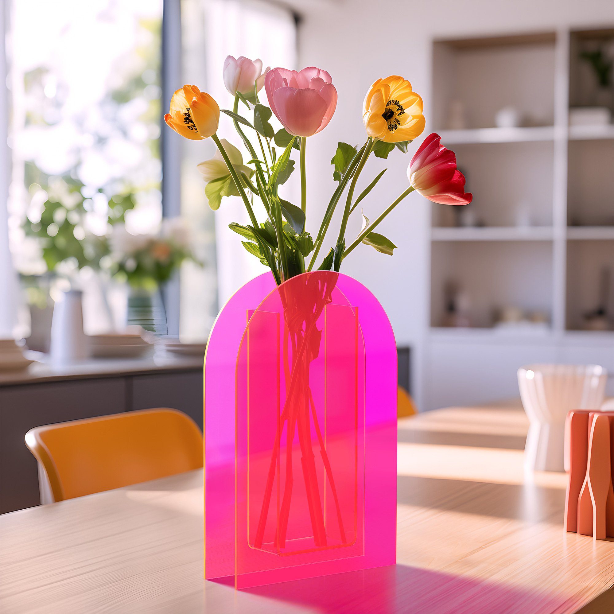 Navaris Dekovase Acryl Vase pink - günstig online kaufen