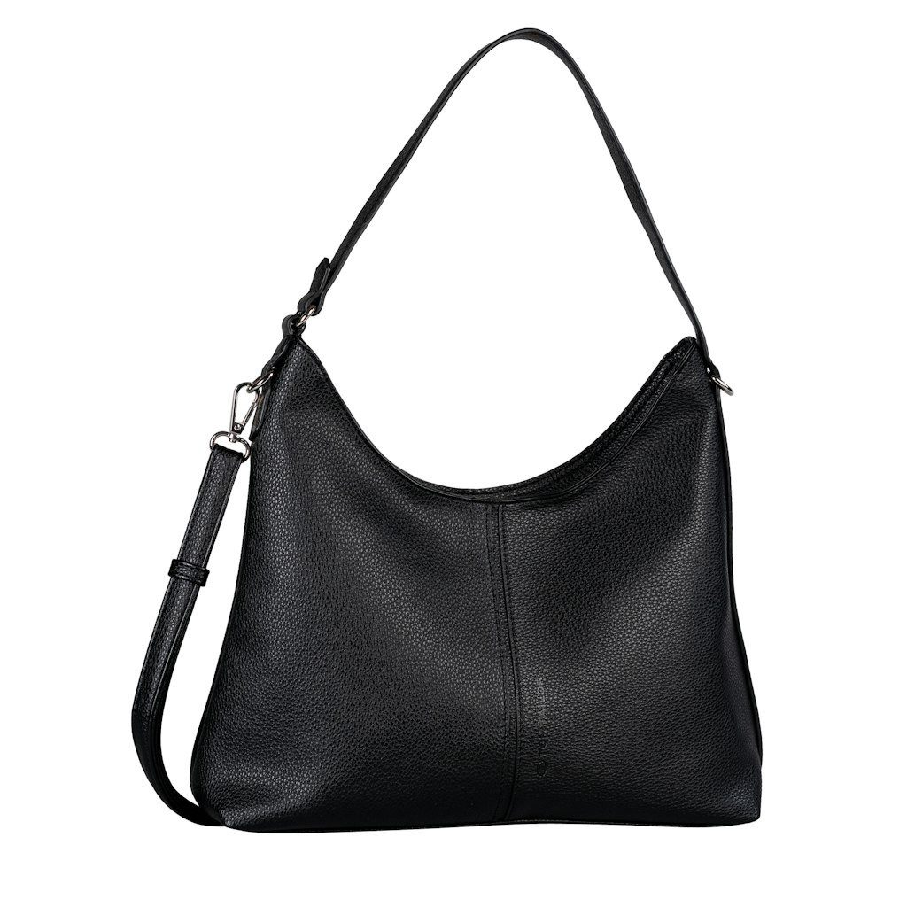 TOM TAILOR Handtasche Tom Tailor Schultertaschen Jema, Hobo Bag M, black, Schwarz