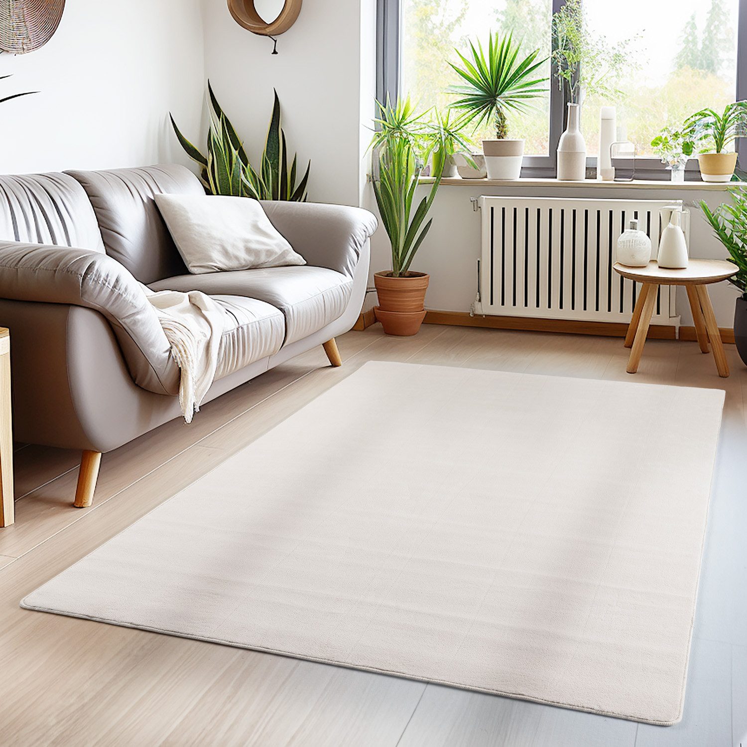 Carpettex Veloursteppich Unicolor - Einfarbig, Läufer, Höhe: 7 mm, Kurzflor günstig online kaufen