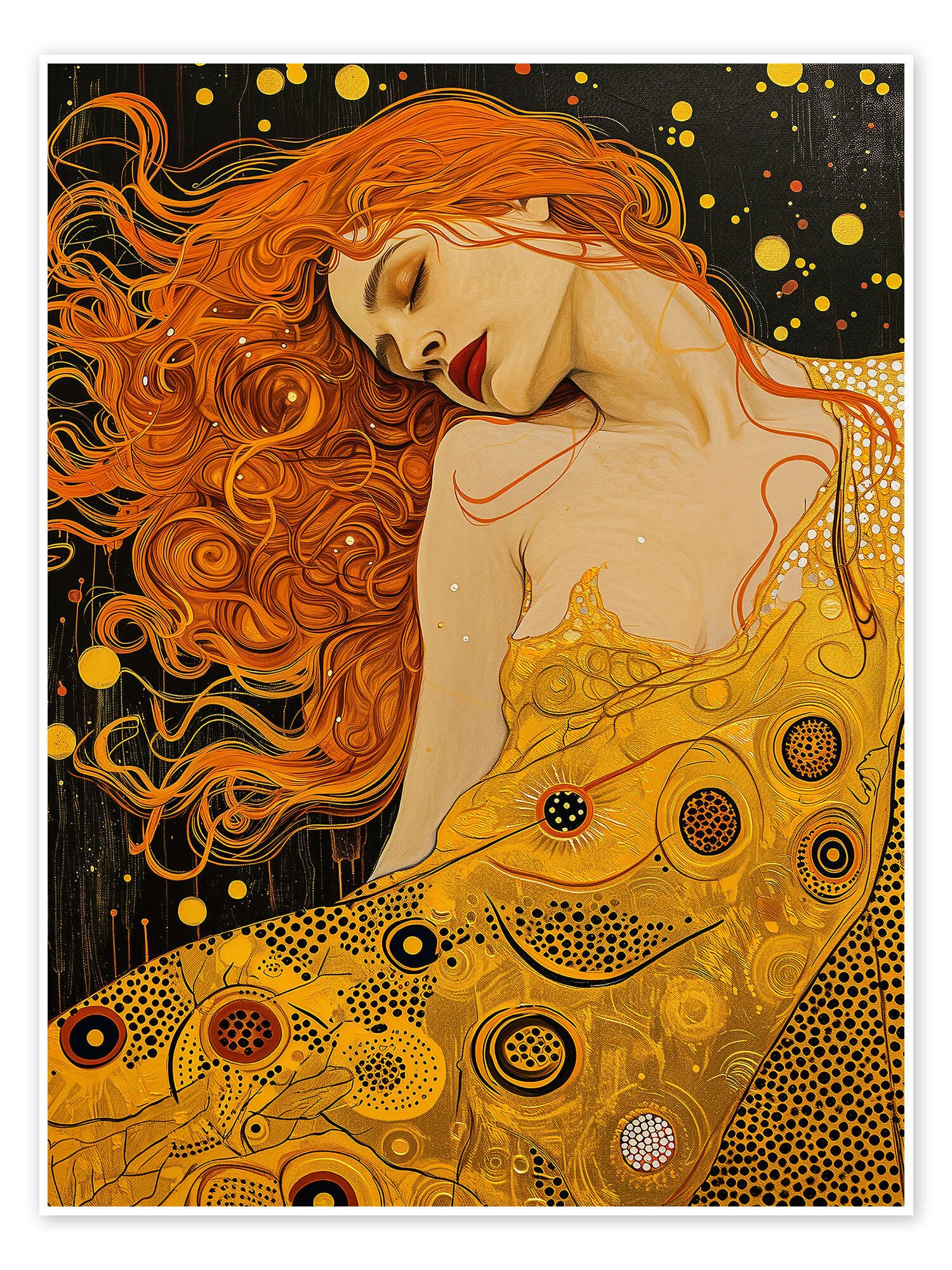Posterlounge Wandbild Jugendstil Träumerei, Frank Daske, erhältlich als Poster, Leinwandbild, Wandsticker oder Acrylglasbild