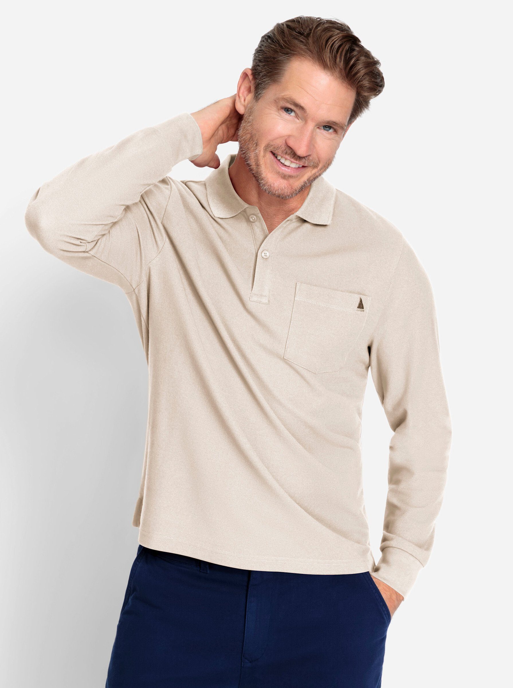 Catamaran Poloshirt "Langarm-Poloshirt" 1 Stk. tlg. günstig online kaufen
