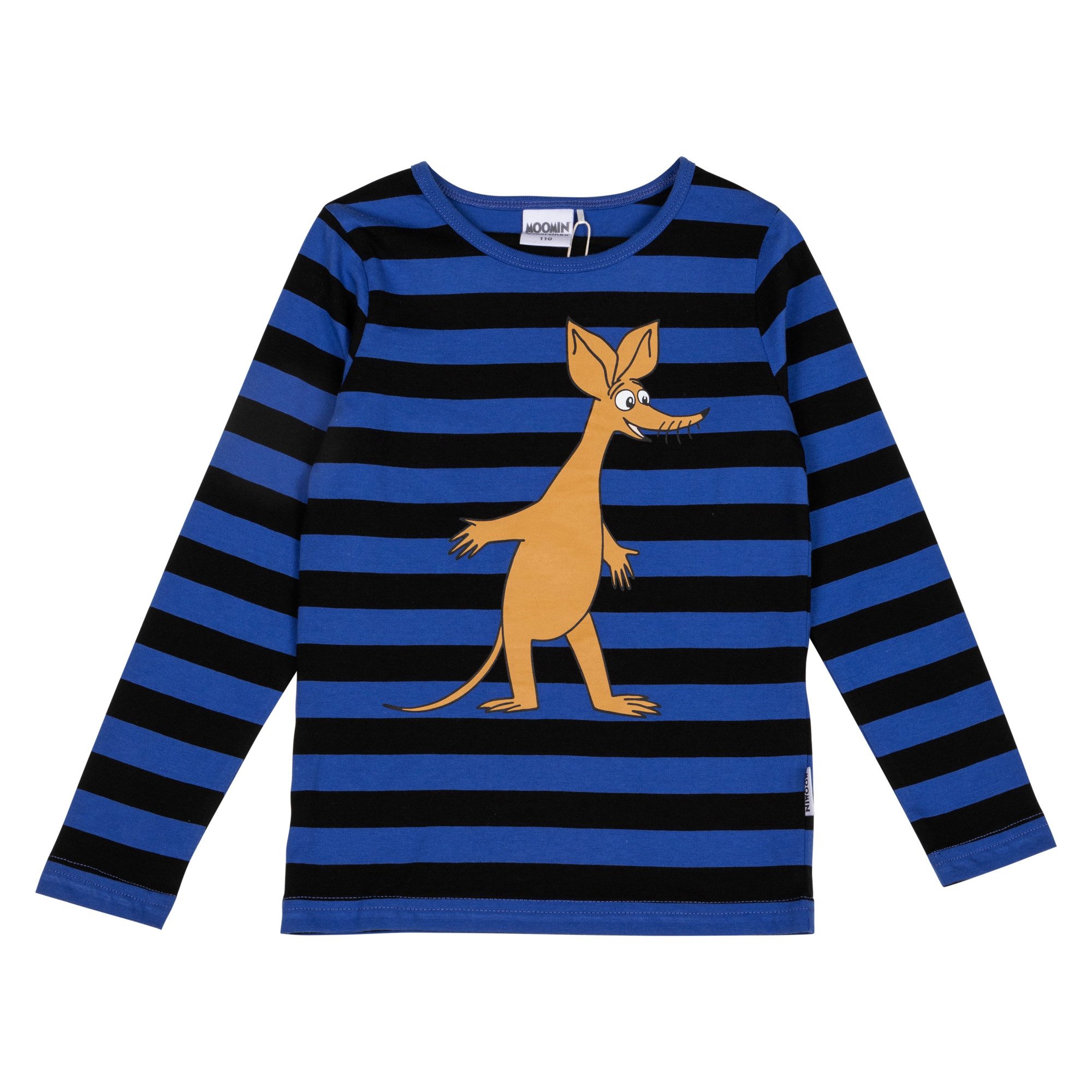 Moomin by Martinex Langarmshirt Moomin by Martinex Langarmshirt schwarz blau gestreift Sniff Print