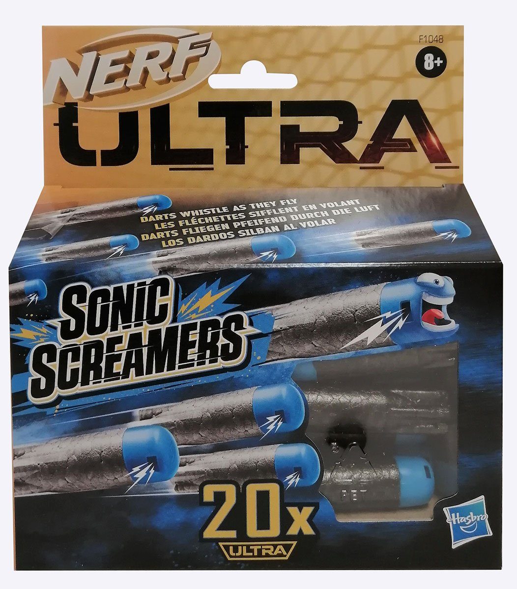 Hasbro Dartpfeil Hasbro Ultra Nerf durch fliegen Screamers, Darts pfeifend F1048 Sonic