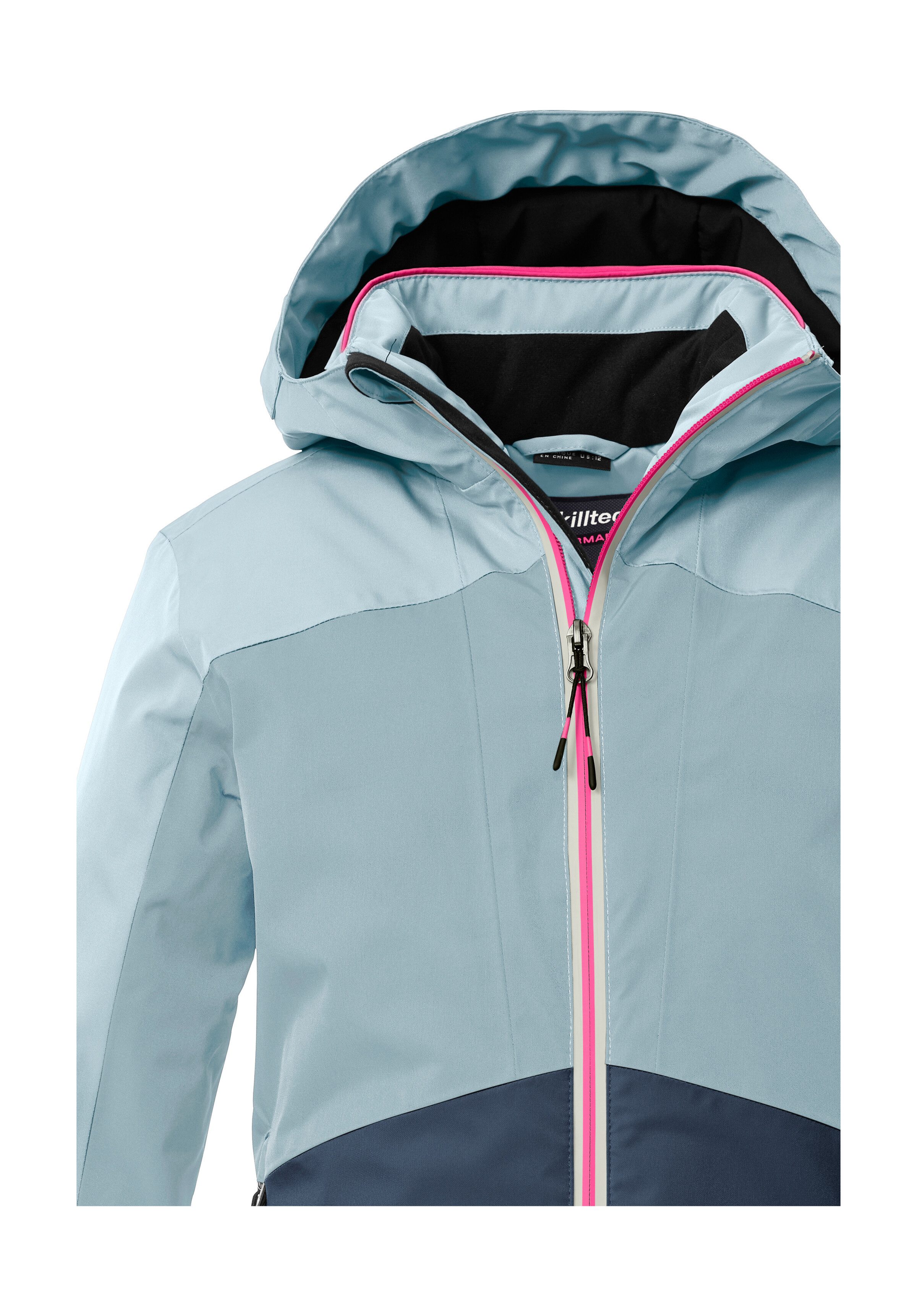 Killtec Skijacke KSW 196 GRLS SKI JCKT Wasserdichte, atmungsaktive Skijacke mit Colourblock-Design