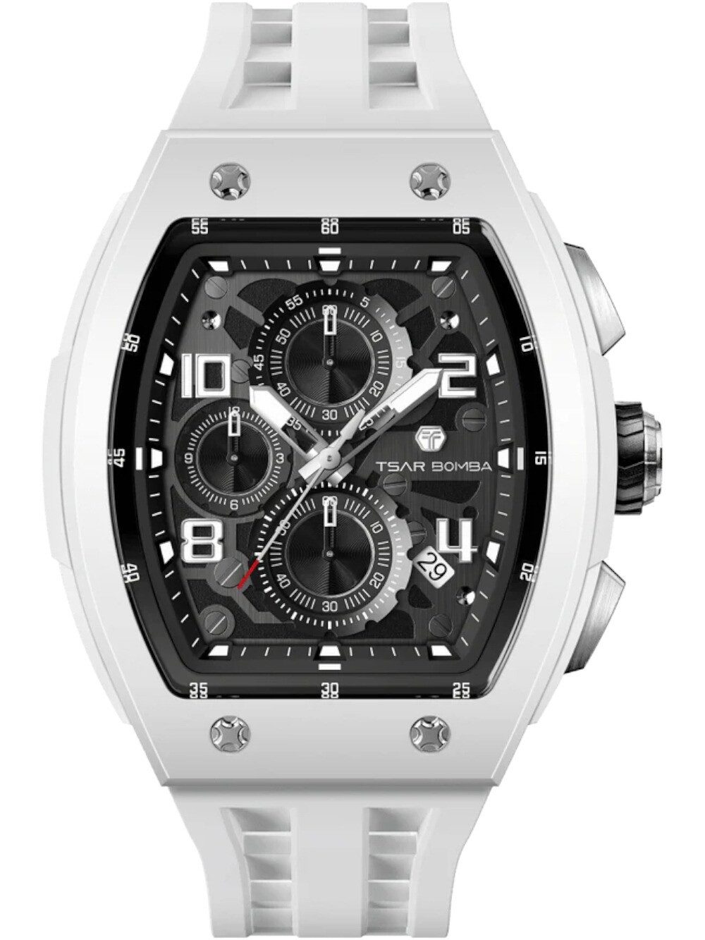 Tsar Bomba Quarzuhr Tsar Bomba TB8224B-01 Herrenuhr Elemental Biokeramik Chronograph 45mm Tsar Bomba TB8224B-01 Herrenuhr Elemental Biokeramik Chronograph 45mm 5ATM