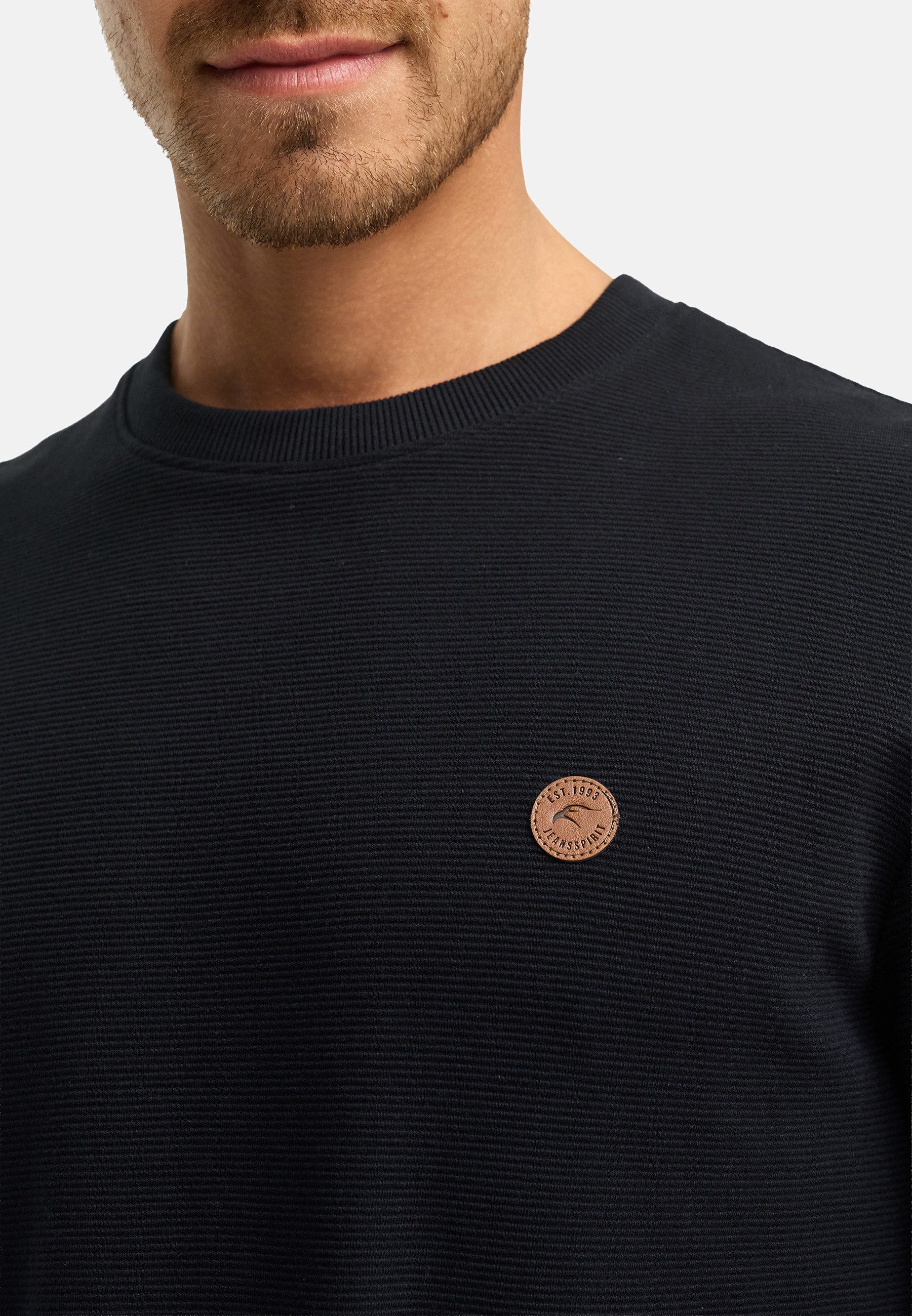 Indicode Sweater Herren INGuadalupe o-neck Sweatshirt Herrenpulli (Sweatshirt) Sweatshirt mit Rundhalsausschnitt aus reiner Baumwolle