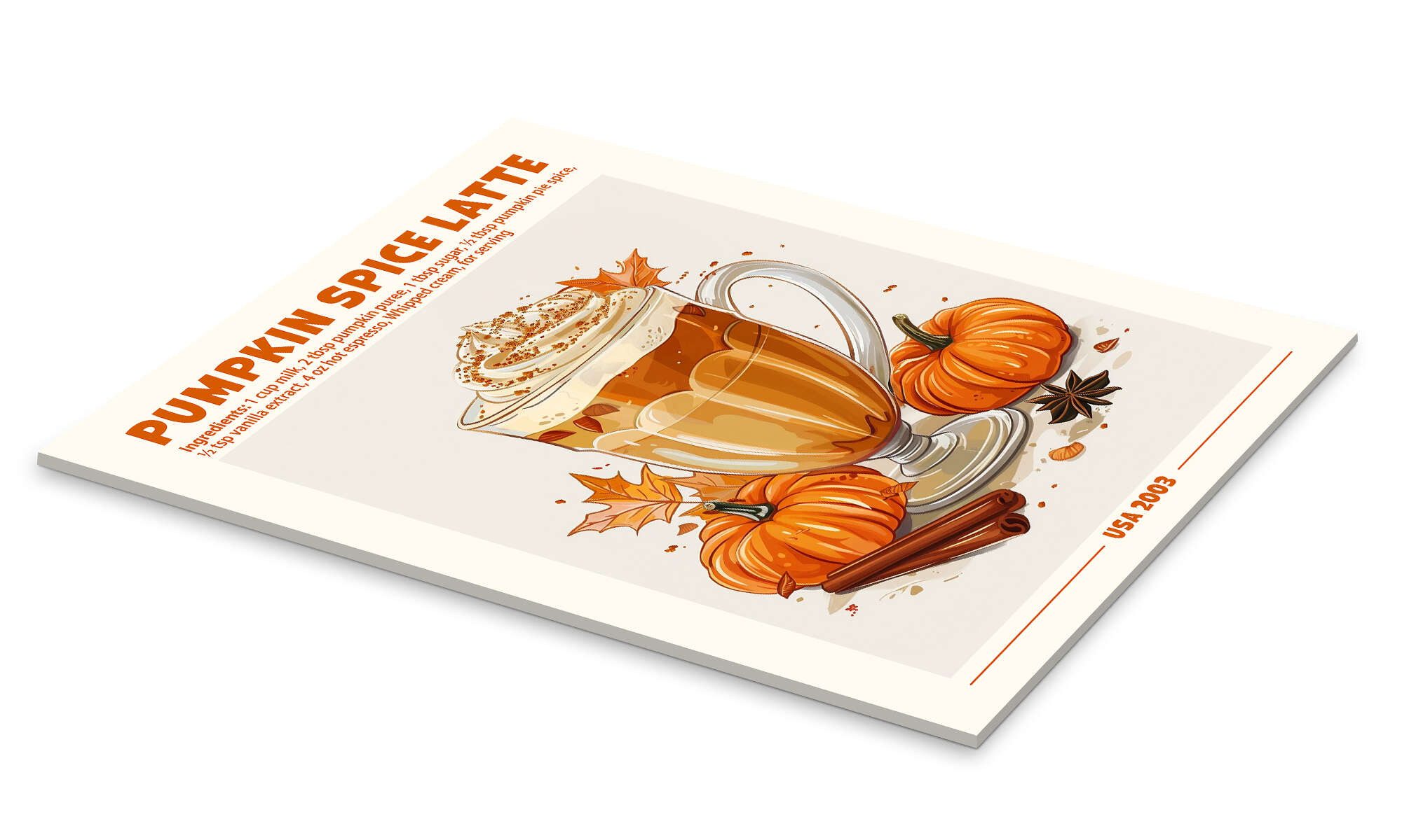 Posterlounge Poster TAlex, Pumpkin Spice Latte, günstig online kaufen