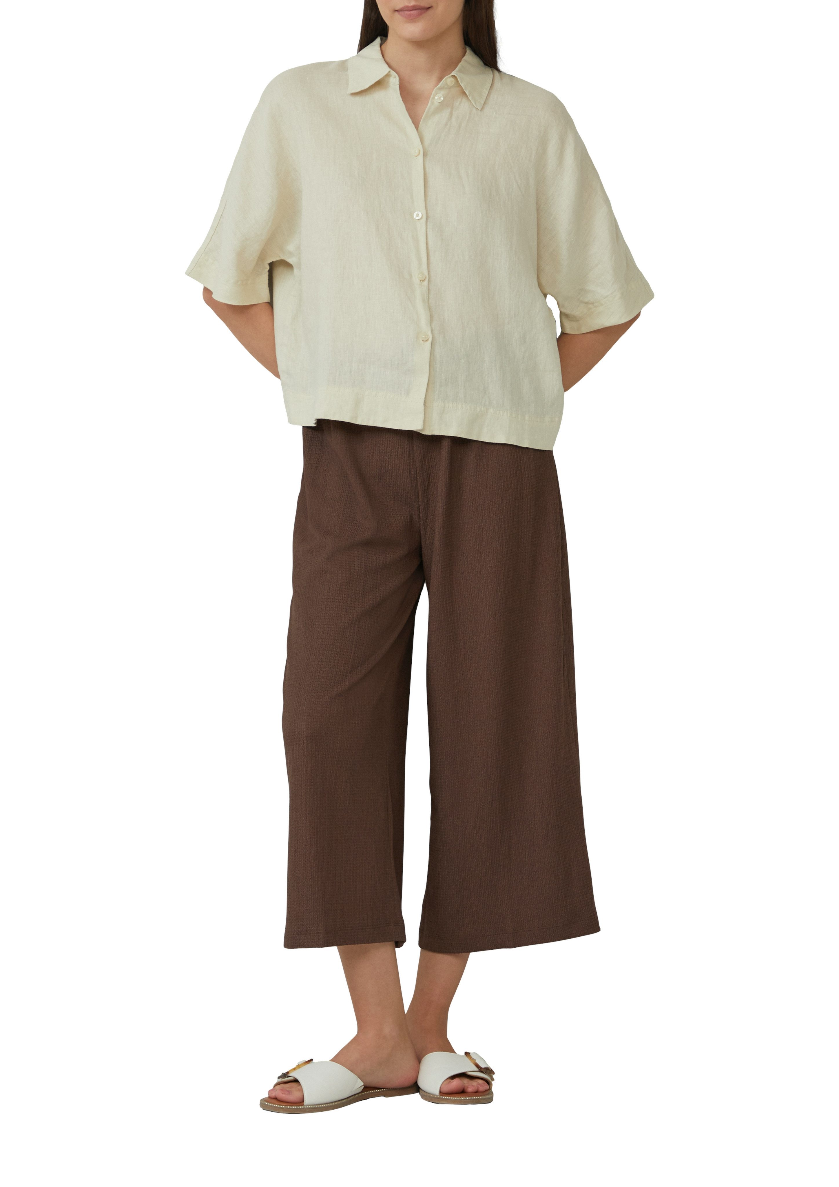 s.Oliver Hemdbluse mit Knopfleiste und Hemdblusenkragen günstig online kaufen