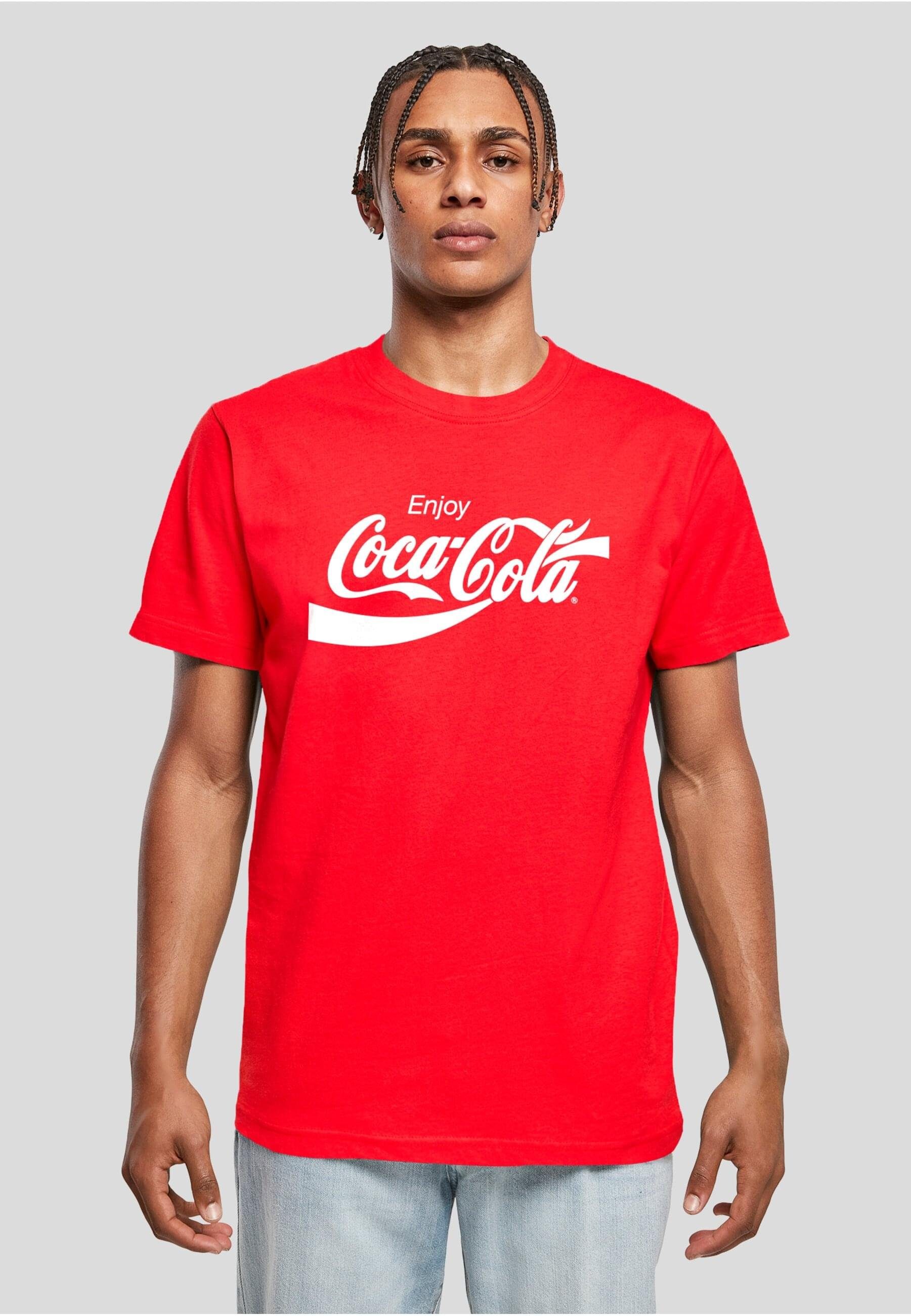 (1-tlg) Coca Herren T-Shirt Tee Merchcode cityred Cola Logo