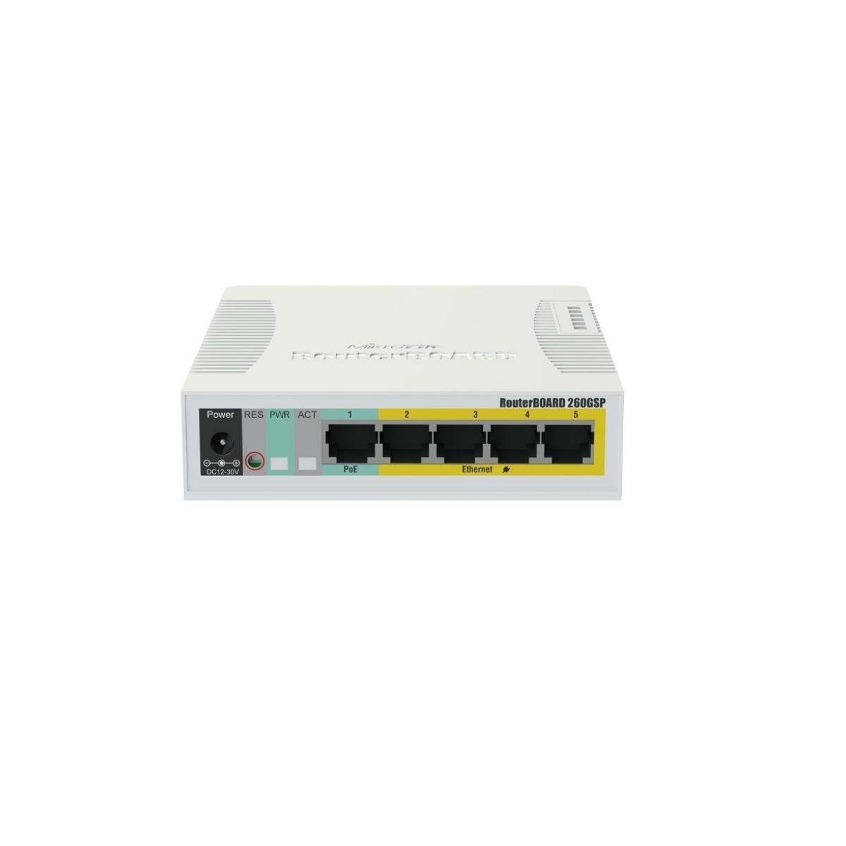 - RouterBOARD Smart CSS106-1G-4P-1S Switch 5-Port Gigabit MikroTik Netzwerk-Switch