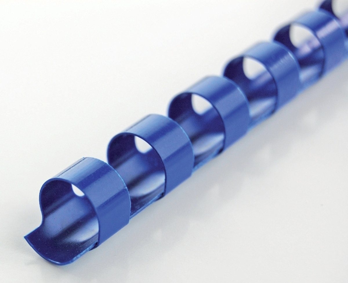 Thumbnail - GBC Thermo-Bindemappe Binderücken 21 Ringe 12mm blau VE=100 Stück., (