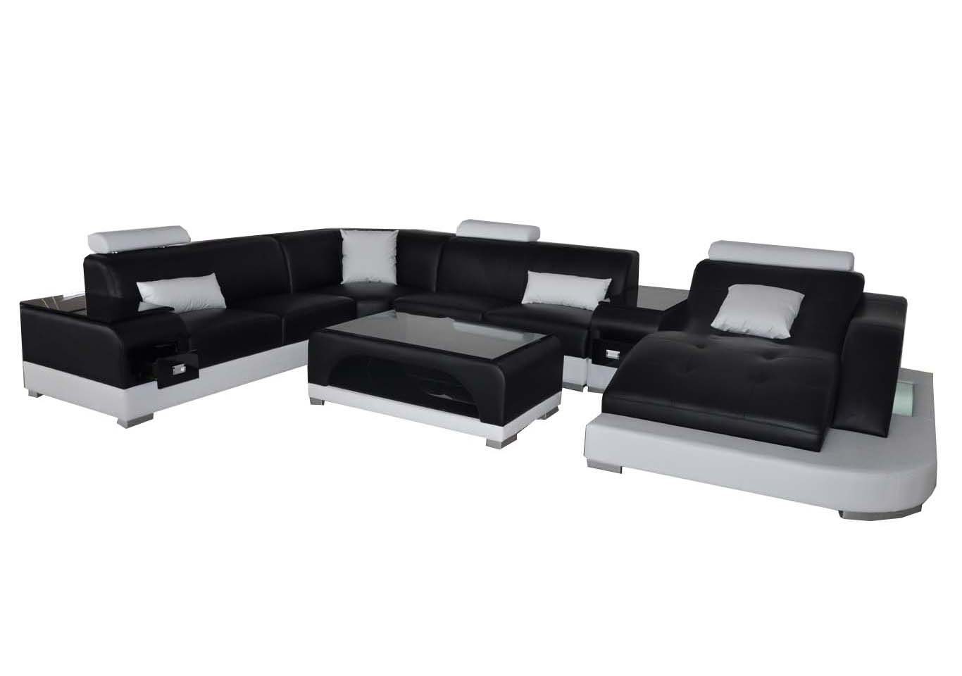 JVmoebel Ecksofa, Leder Eck Sofa Eck Wohnlandschaft Design Modern Couch Sofas UForm