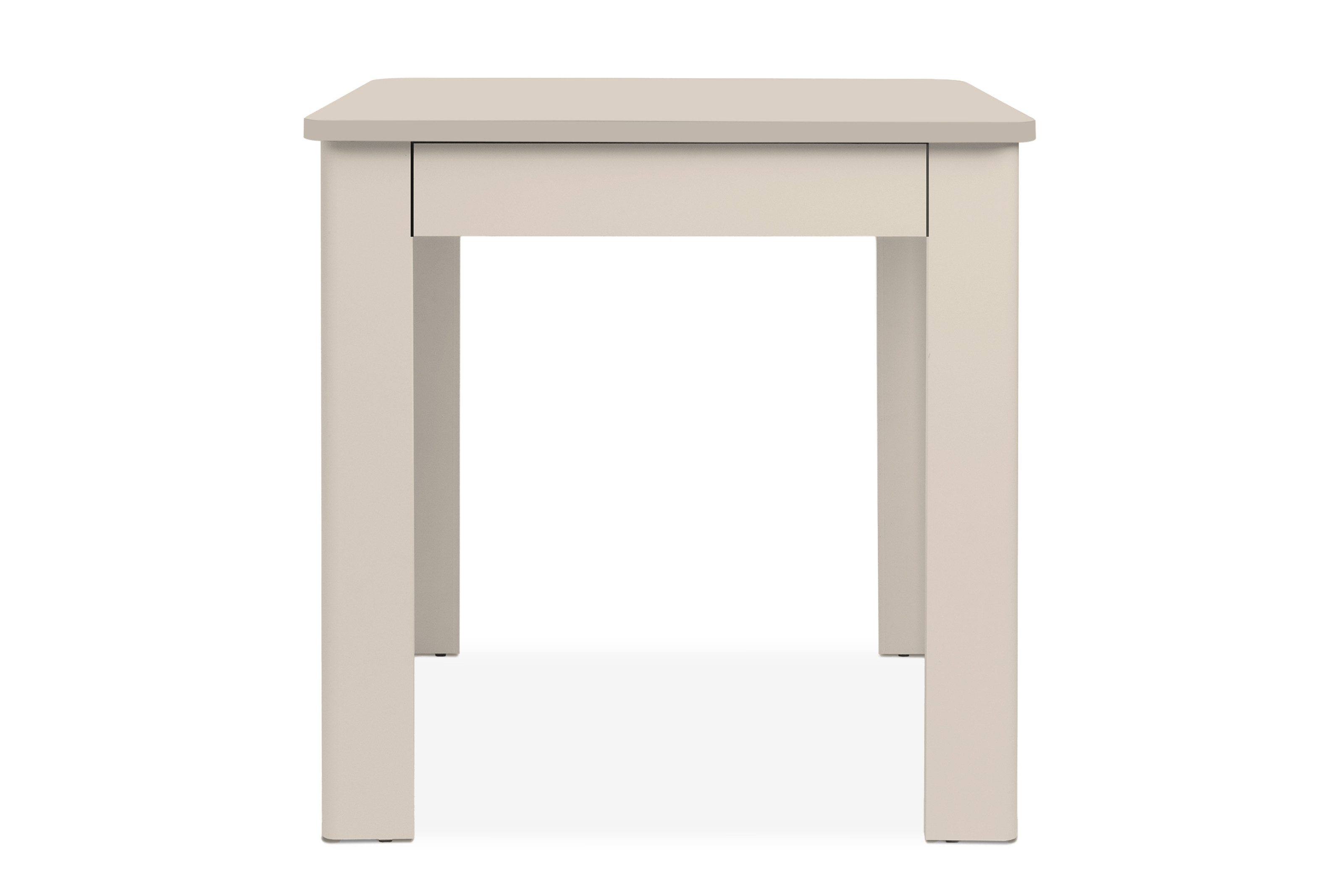 PREISBRECHER Esstisch Oslo, in Samt, Holwerkstoff - 80x76,5x80cm (BxHxT)