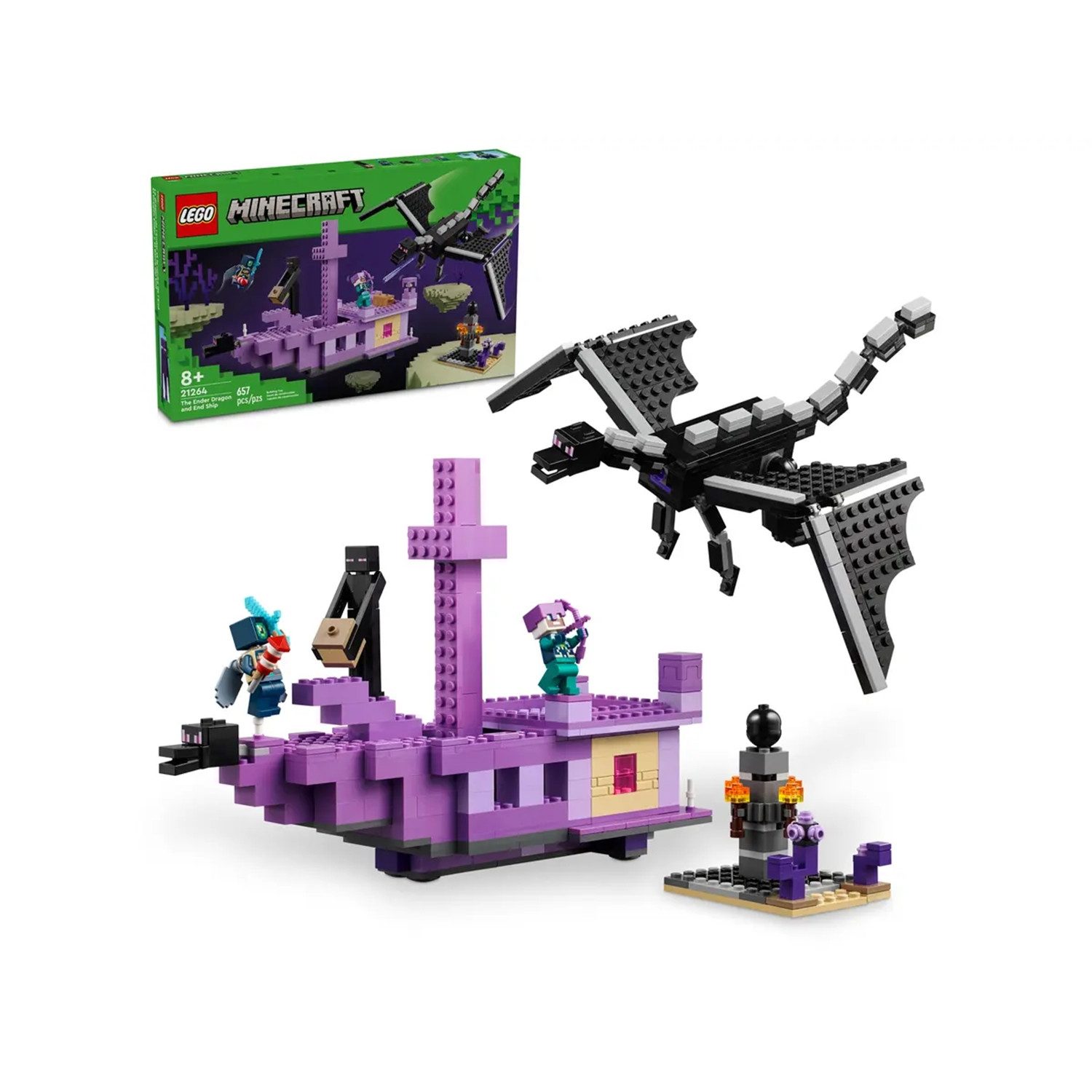 LEGO® 21264 Der Enderdrache und das Endschiff Konstruktionsspielsteine günstig online kaufen