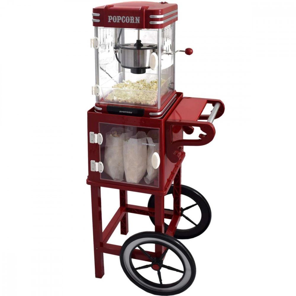 Popcornmaschine für Untergestell Reifen Popcornwagen Syntrox Maker Germany Popcorn Syntrox zwei mit
