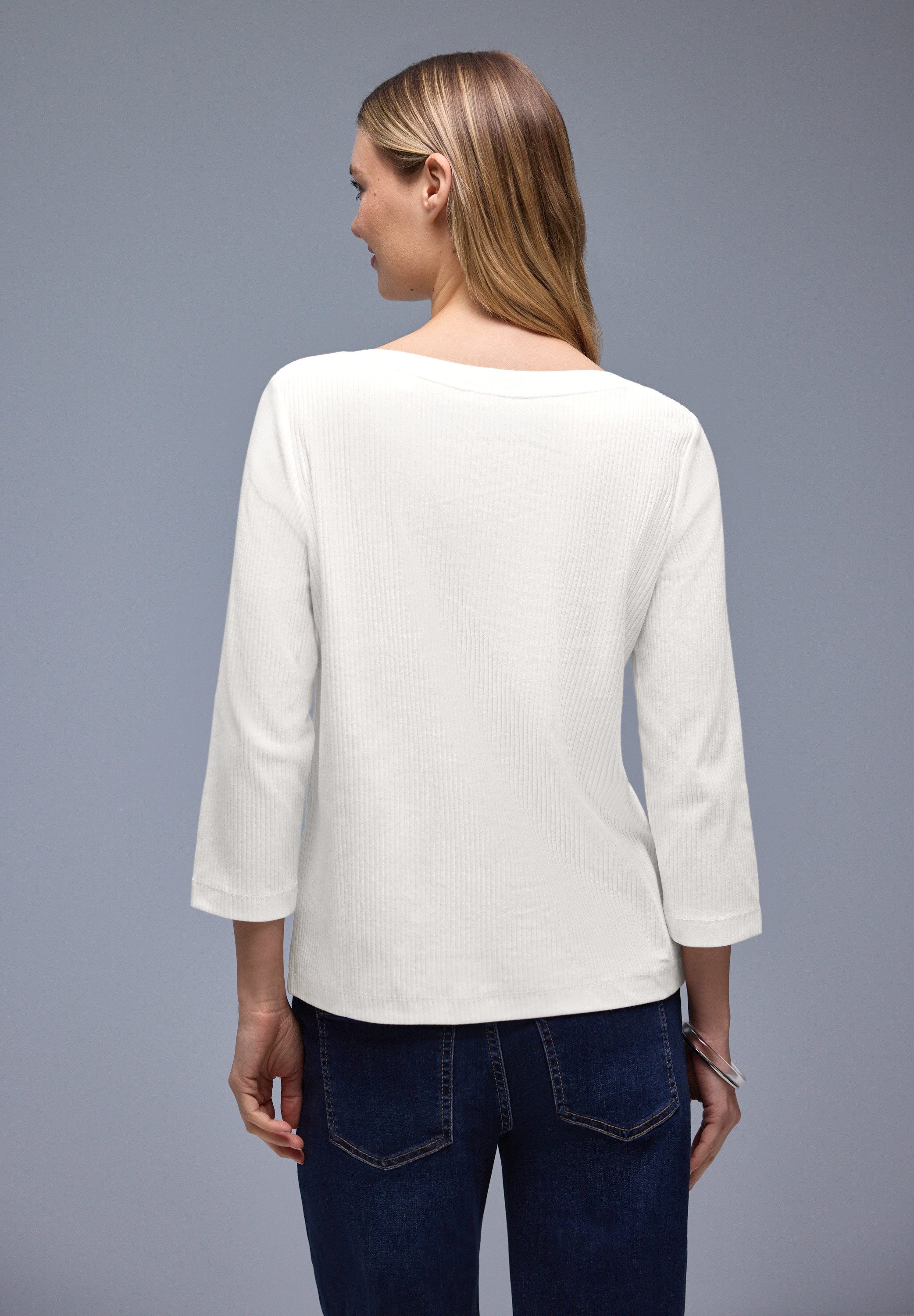 STREET ONE 3/4-Arm-Shirt in Rippstruktur günstig online kaufen