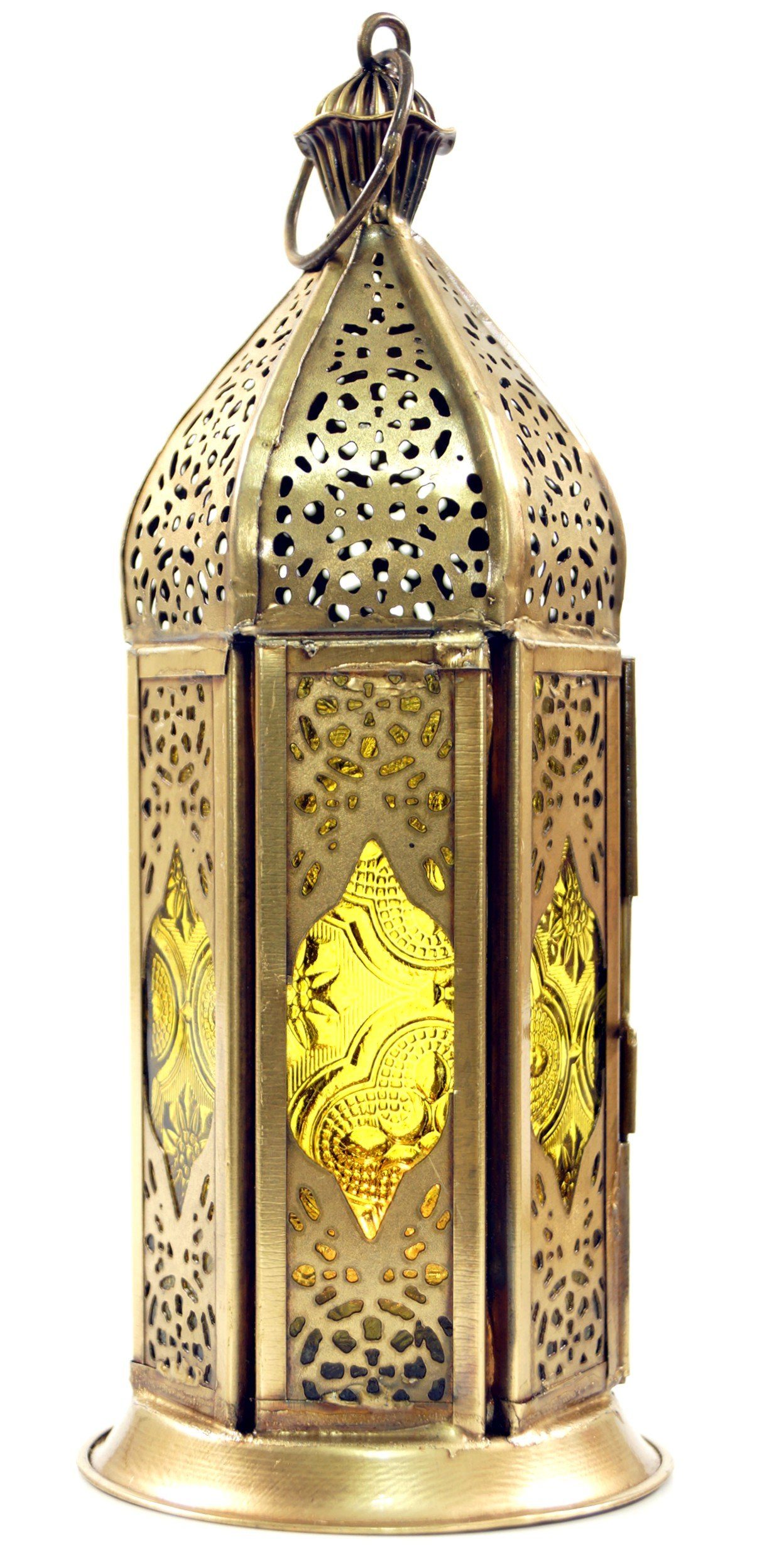 Guru-Shop Laterne Orientalische Metall/Glas Laterne in..