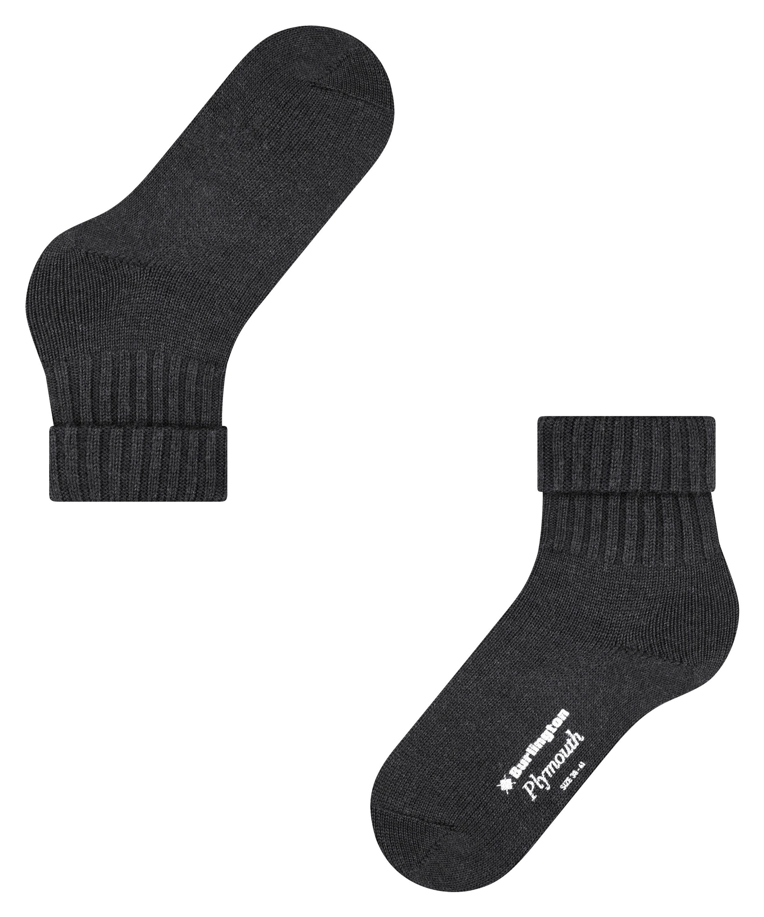 Burlington Socken Plymouth Einheitsgröße 36-41, unifarben, wärmende Wollmischung – Bild 5 von 5