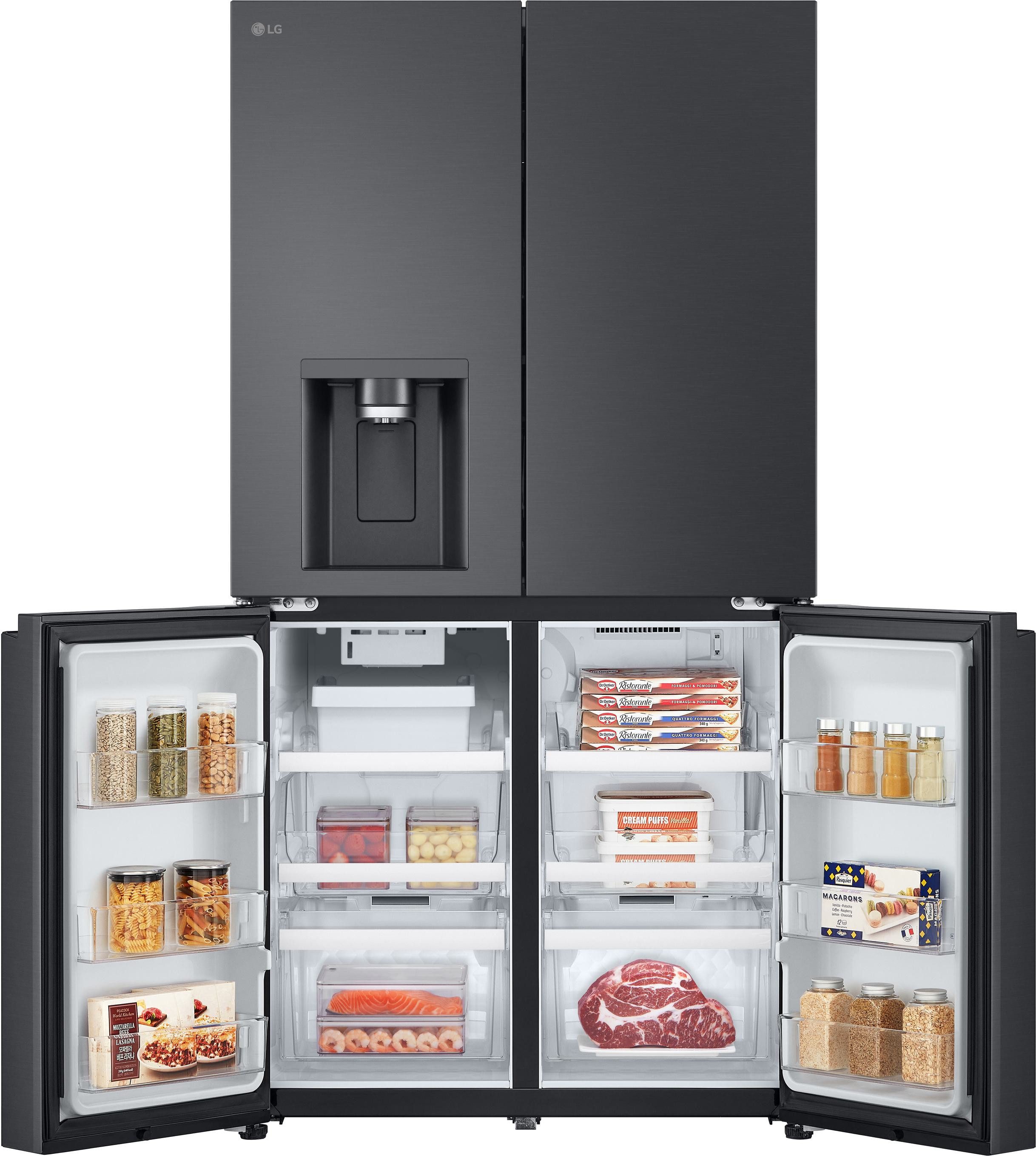 LG Multi Door GMF960EV2E, 179,2 cm hoch, 91,4 cm breit, No Frost, Wasserspender mit Smart Fill, großer Nutzinhalt von 646 L