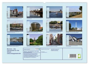 CALVENDO Wandkalender Bremen - Die Hansestadt an der Weser Geburtstagskalender (Premium, hochwertiger DIN A2 Wandkalender 2023, Kunstdruck in Hochglanz)