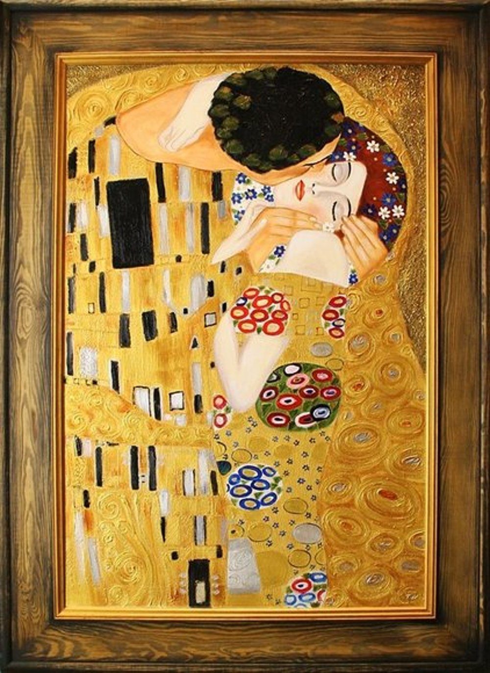 JVmoebel Gemälde Gustav Klimt »G15034«, Bild jedes Unikat, handgearbeitet ein