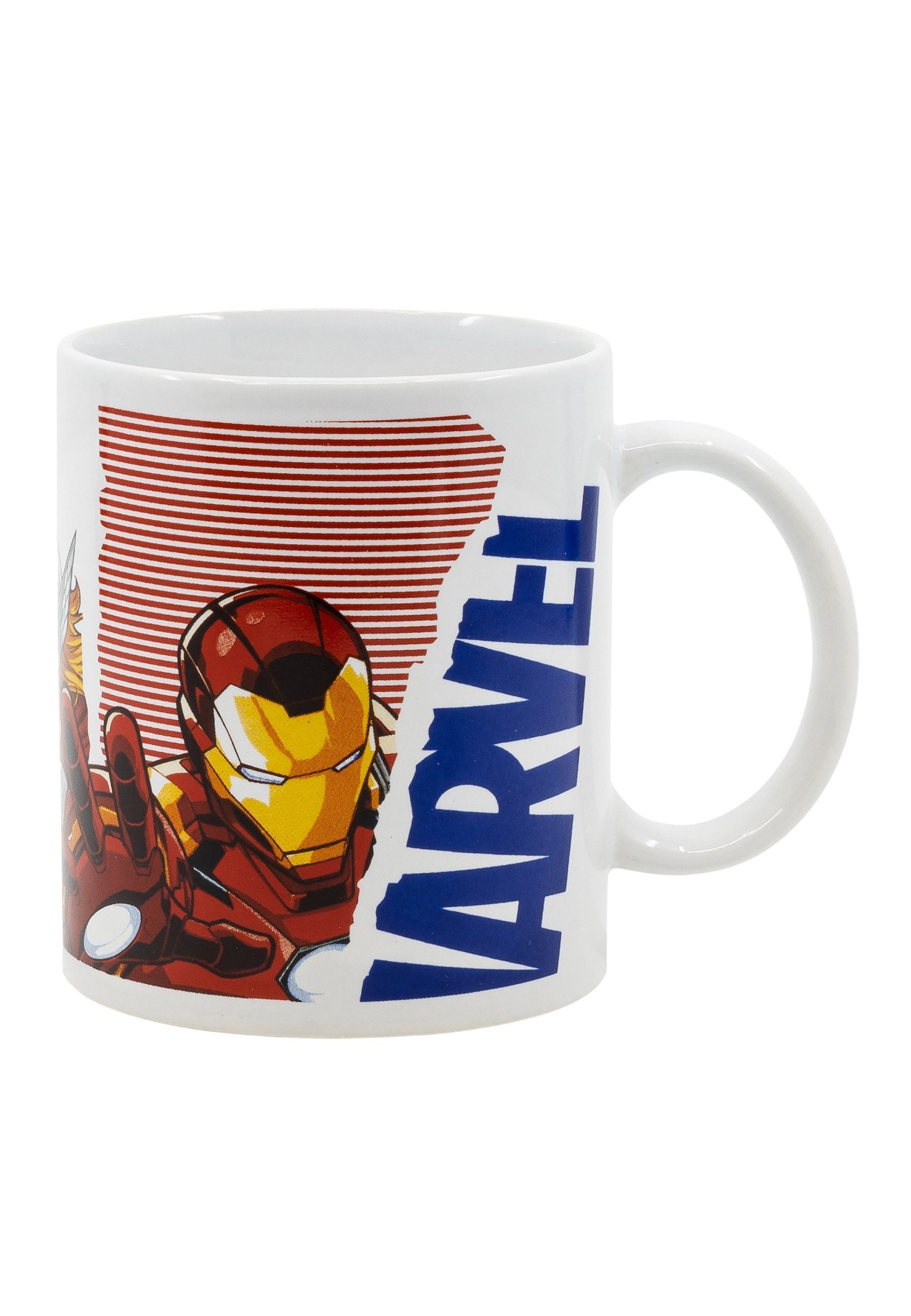 The AVENGERS Tasse Kinder-Becher Jungen Tasse Captain America Iron Man, aus  Porzellan im Geschenkkarton