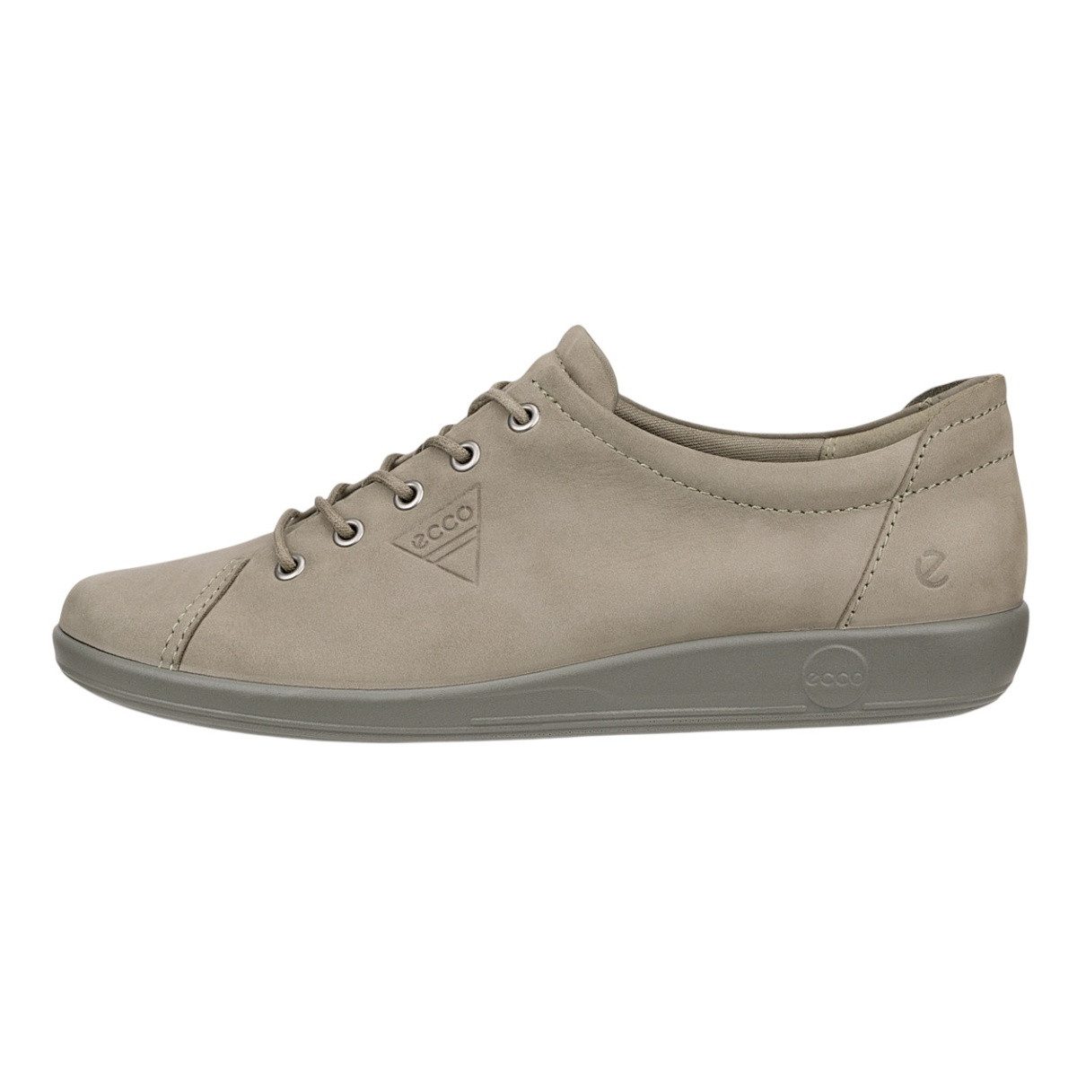 Ecco Soft 2.0 Tie (leichte und flexible Sohle) grau Damen Sneaker günstig online kaufen